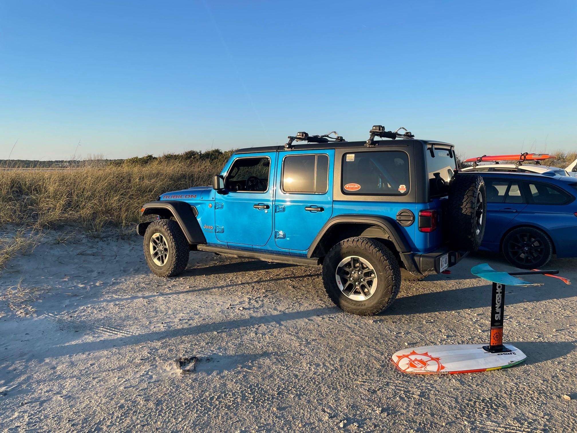 Ford Bronco 4 Door Blues: Bronco vs Wrangler Jeep-Beach