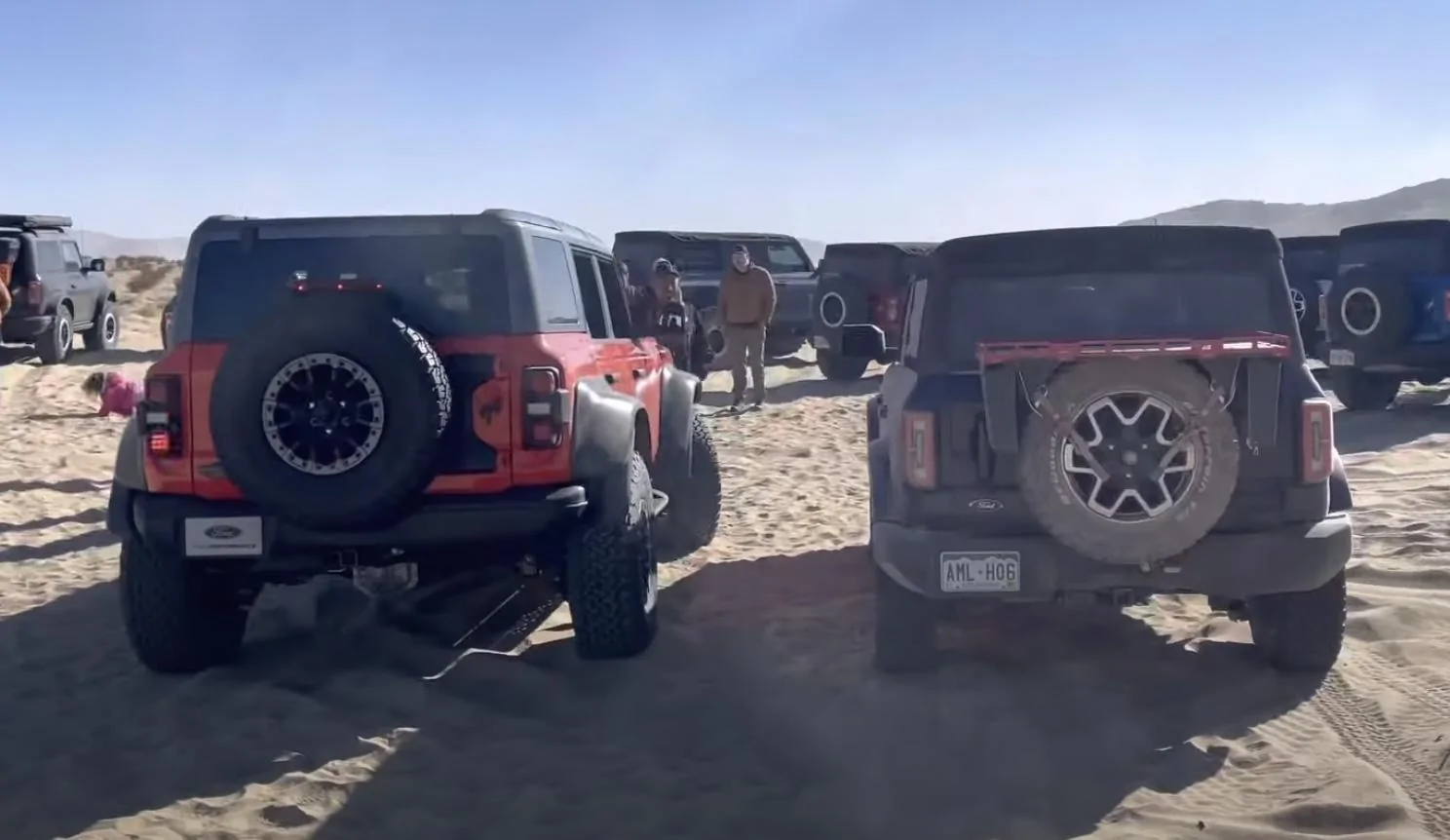 Ford Bronco Bronco RAPTOR Walkaround & Comparison Next to Outer Banks @ KOH Screen Shot 2022-02-02 at 9.06.23 PM