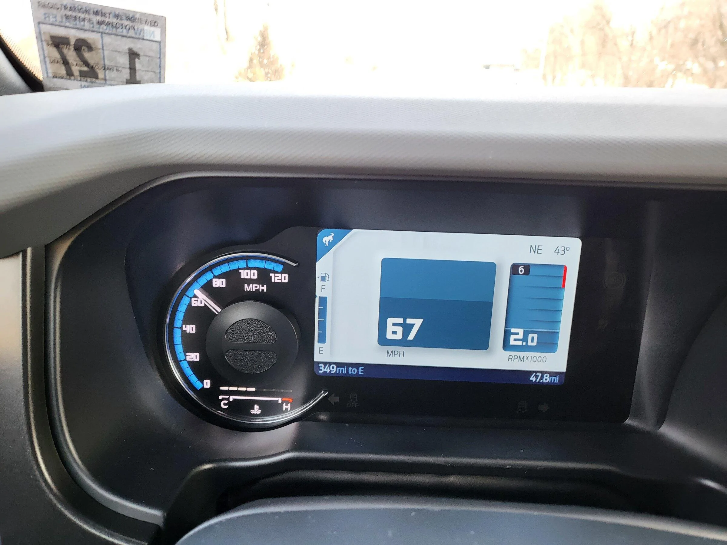 Ford Bronco Tachometer Info Please? 20220202_105230