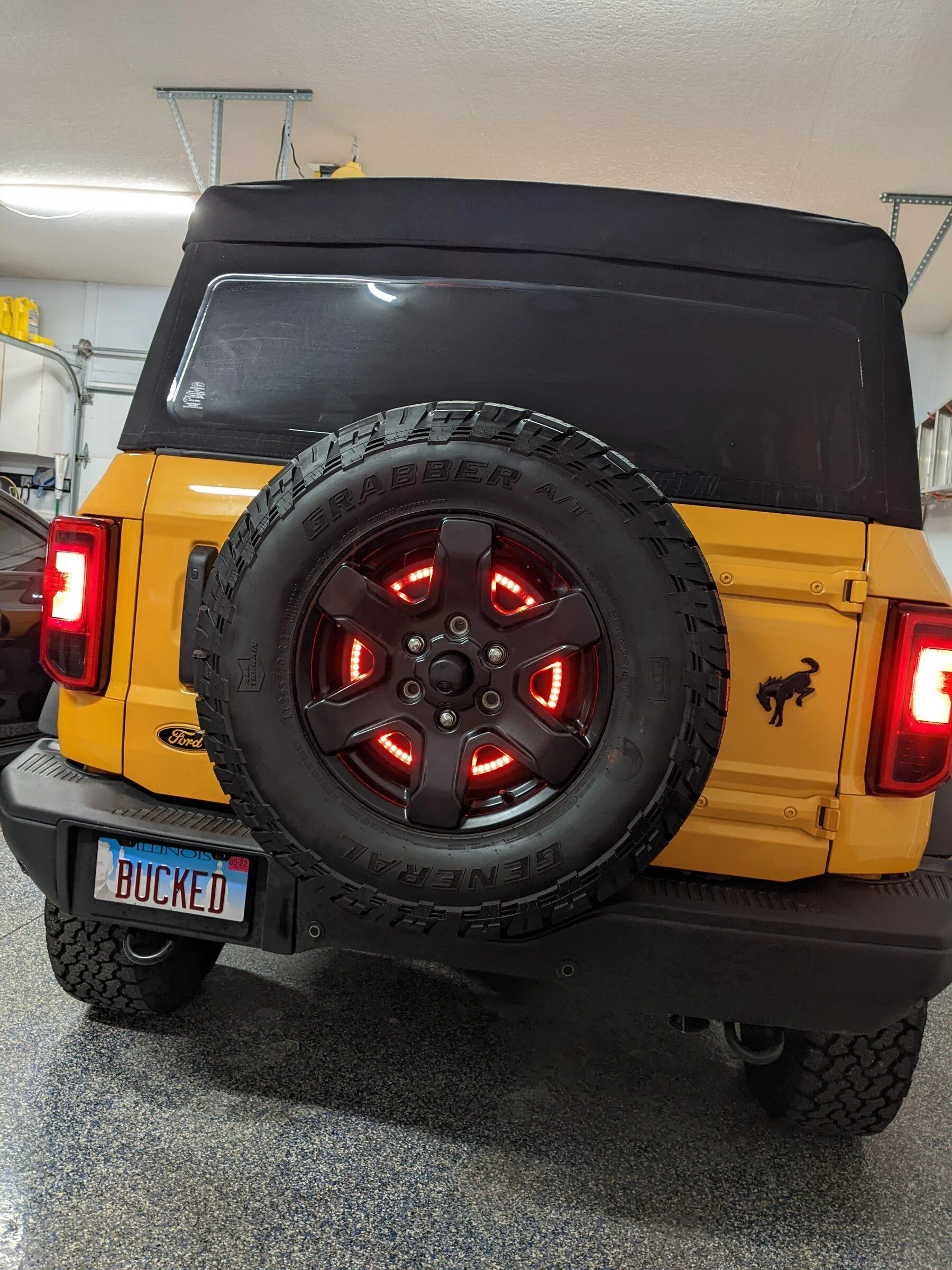 Ford Bronco 3rd Third Brake Light Removed & Relocated -- DIY How-To PXL_20220125_205342633