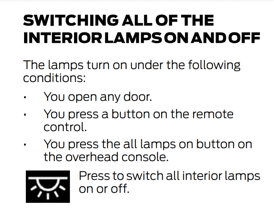 Ford Bronco Where are controls for overhead ambient lighting? 1643988195209