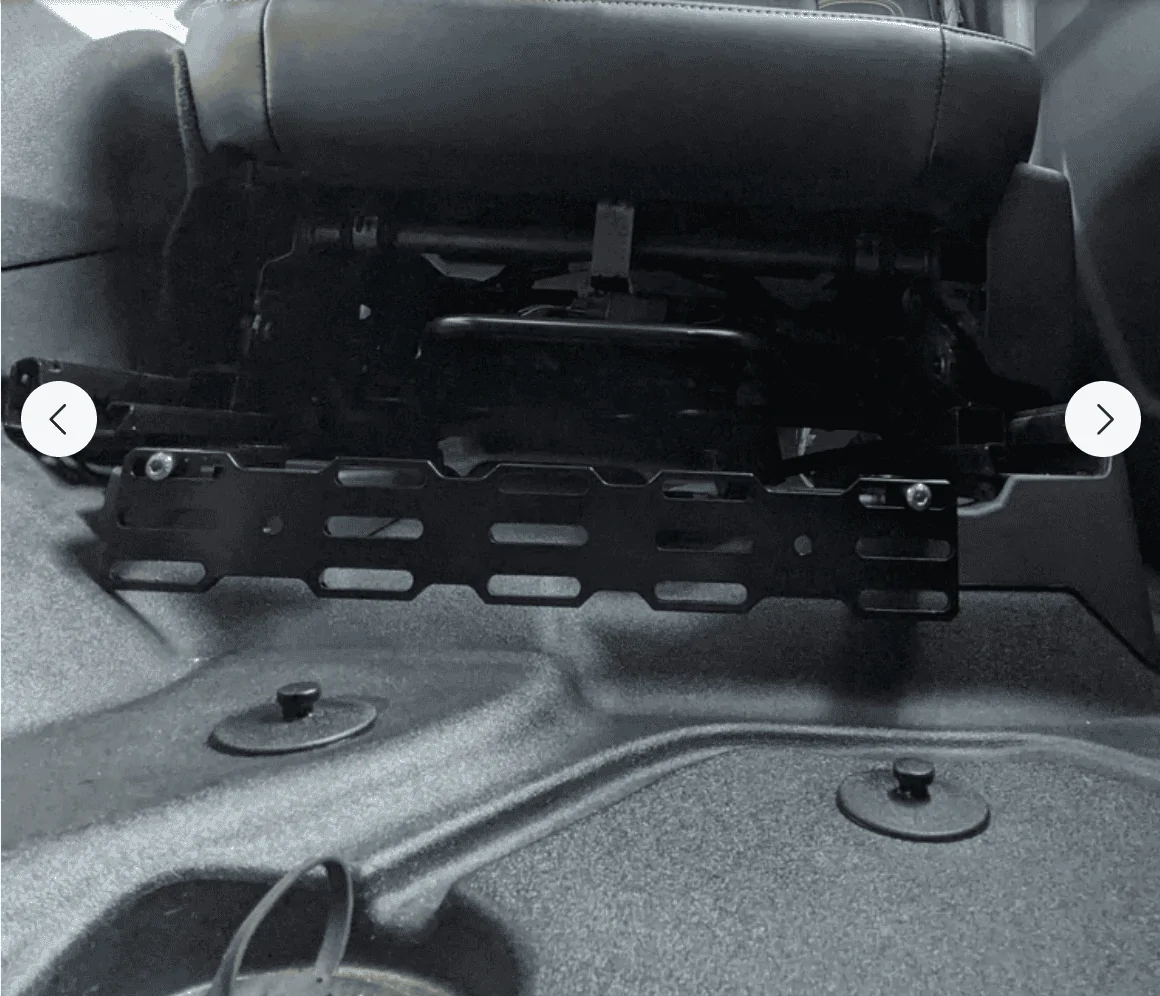 Ford Bronco Under Seat MOLLE (Multi Mount Panel) from Desert Does It Screen Shot 2022-02-05 at 8.51.42 AM