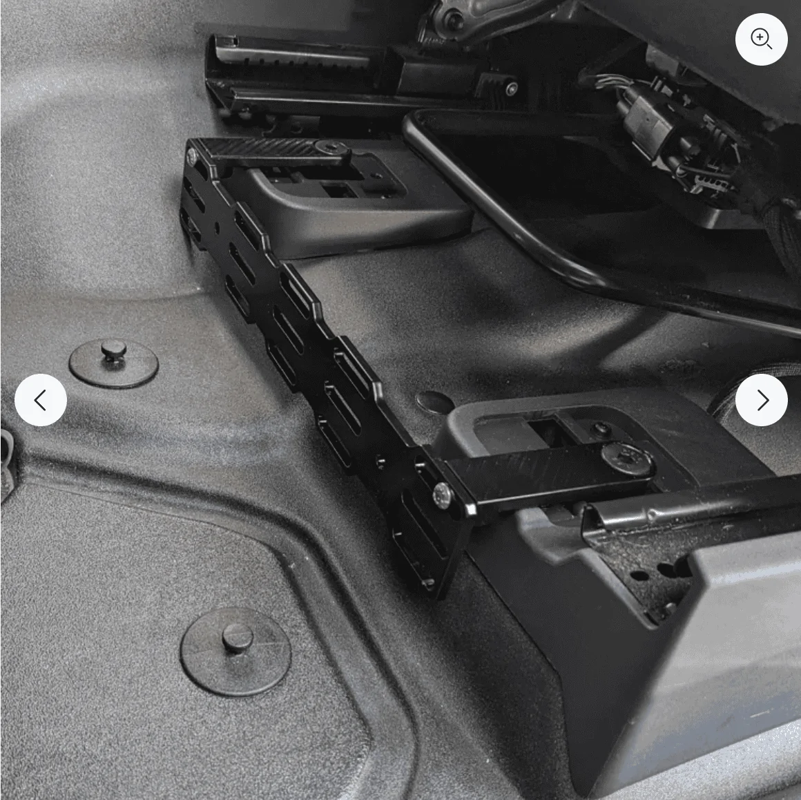 Ford Bronco Under Seat MOLLE (Multi Mount Panel) from Desert Does It Screen Shot 2022-02-05 at 8.51.10 AM