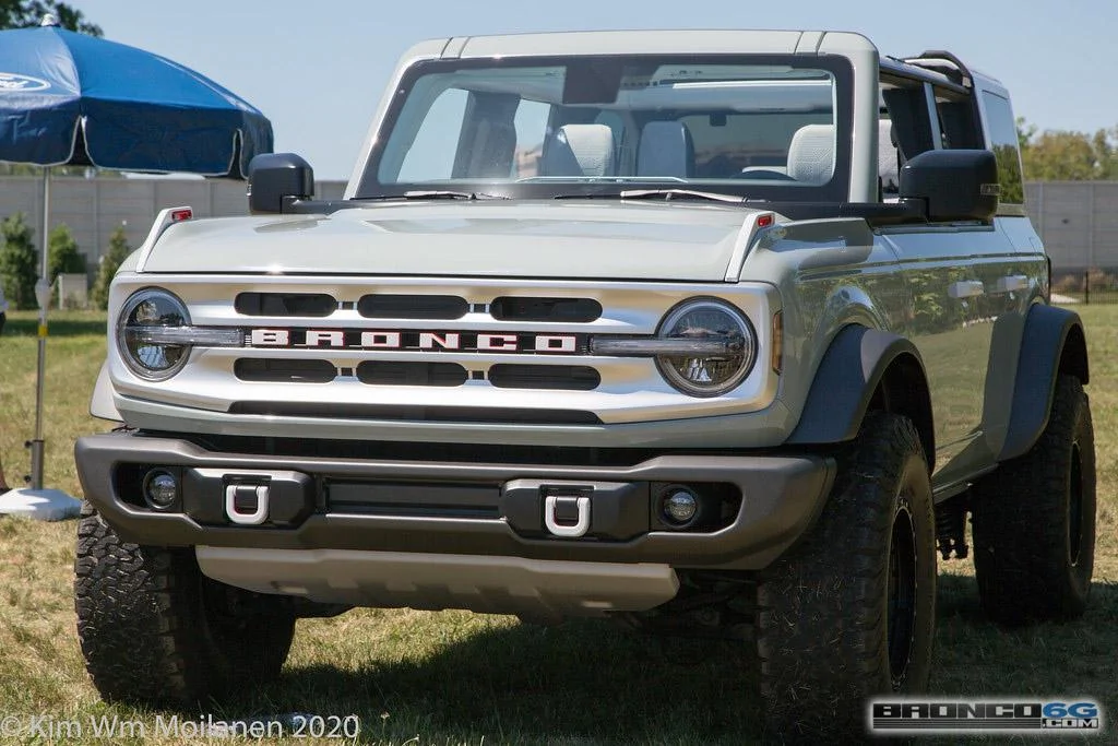 Ford Bronco 90+ More 2021 Bronco & Bronco Sport Photos From Ford Employee Roundup Event 2021 Ford Bronco Cactus Gray White Interior Employee Roundup Event-1