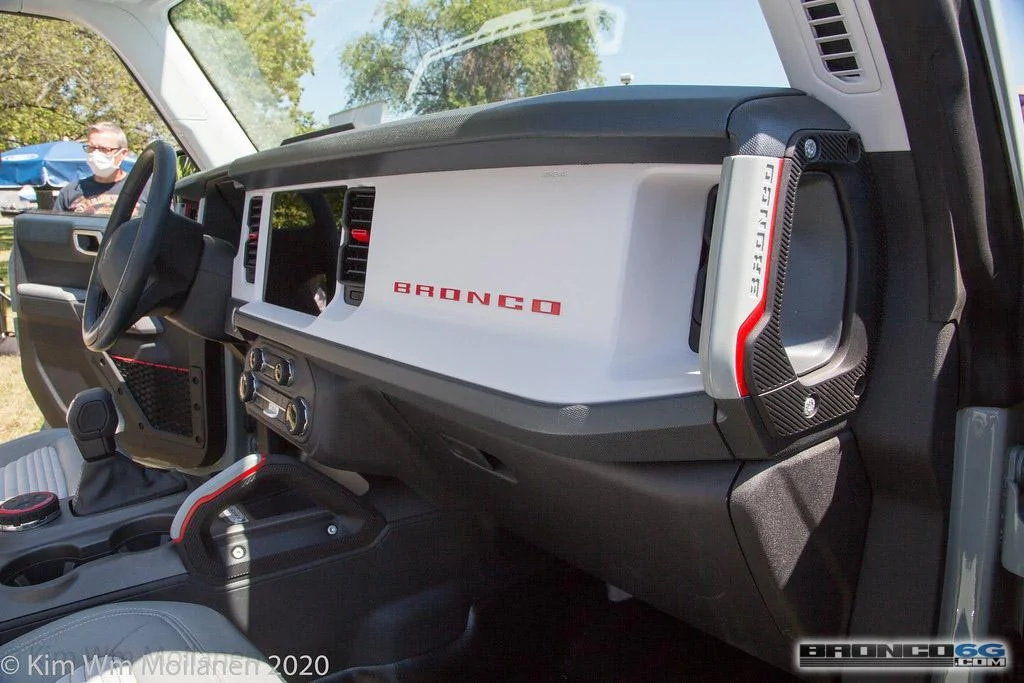 Ford Bronco 90+ More 2021 Bronco & Bronco Sport Photos From Ford Employee Roundup Event 2021 Ford Bronco Cactus Gray White Interior Employee Roundup Event-16