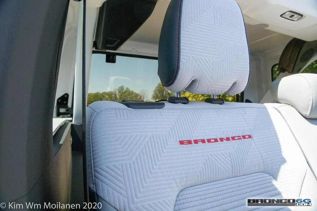 Ford Bronco 90+ More 2021 Bronco & Bronco Sport Photos From Ford Employee Roundup Event 2021 Ford Bronco Cactus Gray White Interior Employee Roundup Event-19