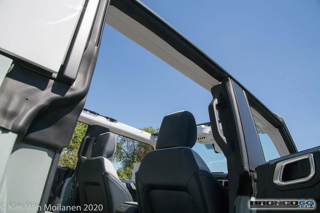 Ford Bronco 90+ More 2021 Bronco & Bronco Sport Photos From Ford Employee Roundup Event 2021 Ford Bronco Cactus Gray White Interior Employee Roundup Event-20