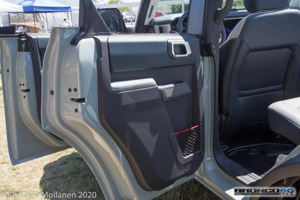 Ford Bronco 90+ More 2021 Bronco & Bronco Sport Photos From Ford Employee Roundup Event 2021 Ford Bronco Cactus Gray White Interior Employee Roundup Event-27