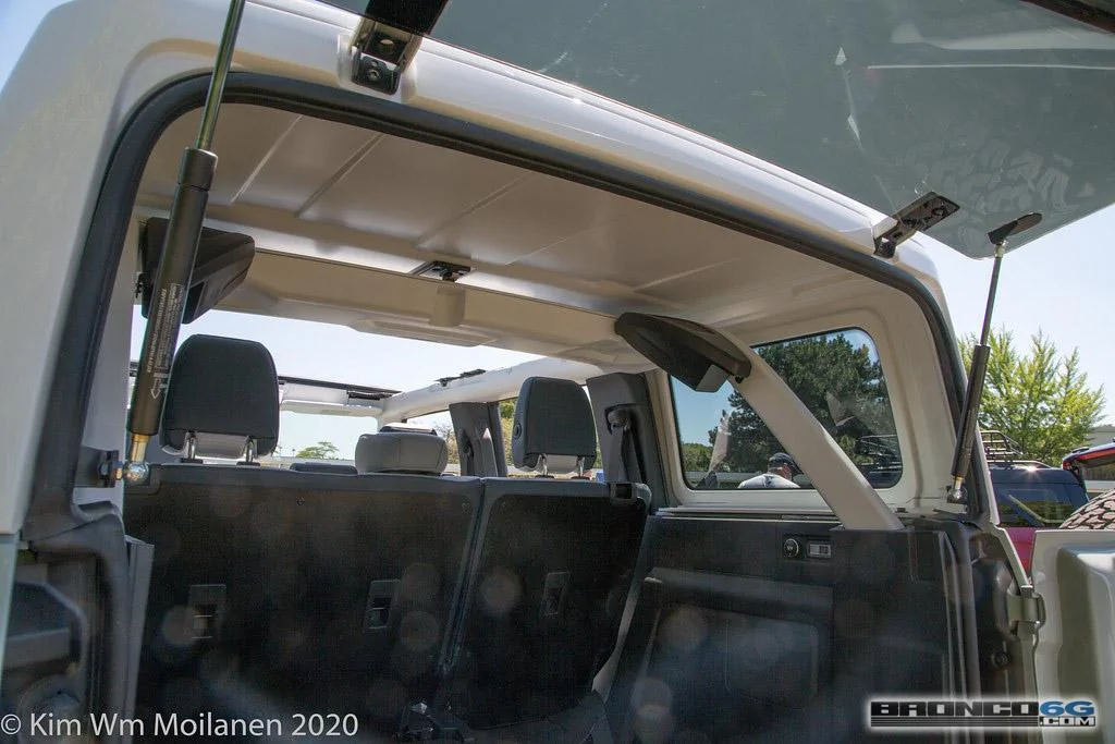 Ford Bronco 90+ More 2021 Bronco & Bronco Sport Photos From Ford Employee Roundup Event 2021 Ford Bronco Cactus Gray White Interior Employee Roundup Event-36