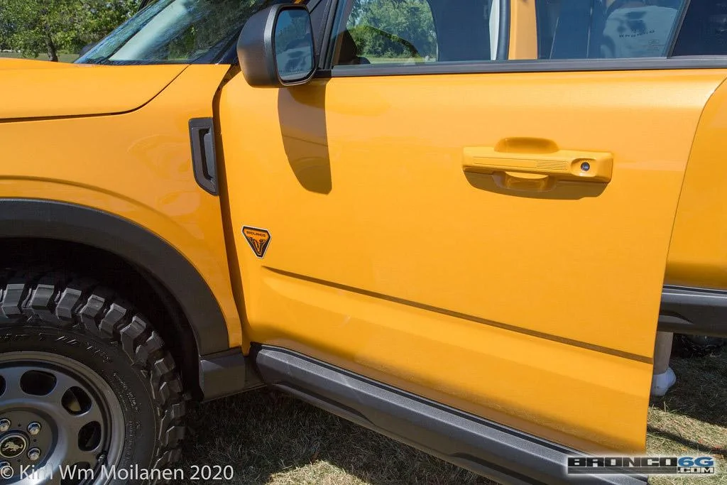 Ford Bronco 90+ More 2021 Bronco & Bronco Sport Photos From Ford Employee Roundup Event 2021 Ford Bronco Sport Cyber Orange Interior Employee Roundup Event-81
