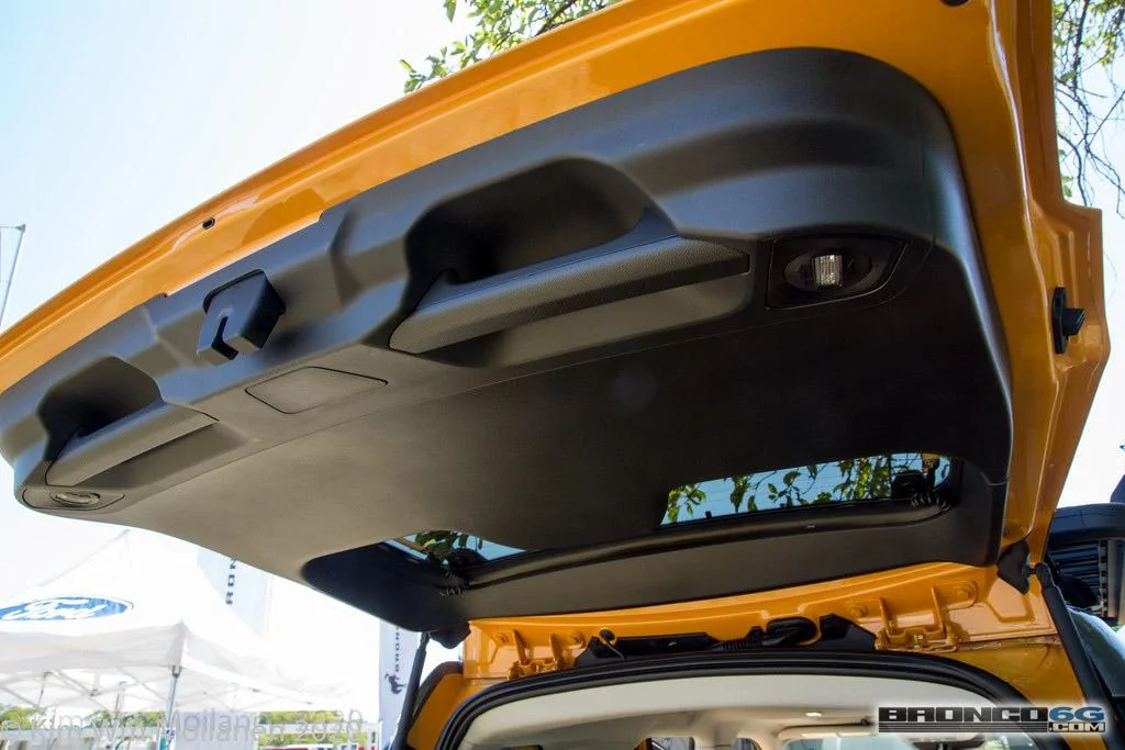 Ford Bronco 90+ More 2021 Bronco & Bronco Sport Photos From Ford Employee Roundup Event 2021 Ford Bronco Sport Cyber Orange Interior Employee Roundup Event-68
