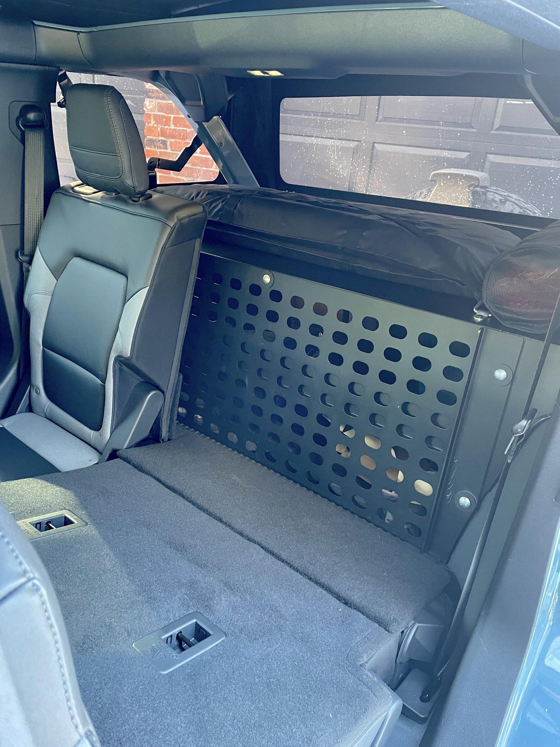 Ford Bronco Has Anyone Installed a Cargo Area Security Enclosure? IMG_0683