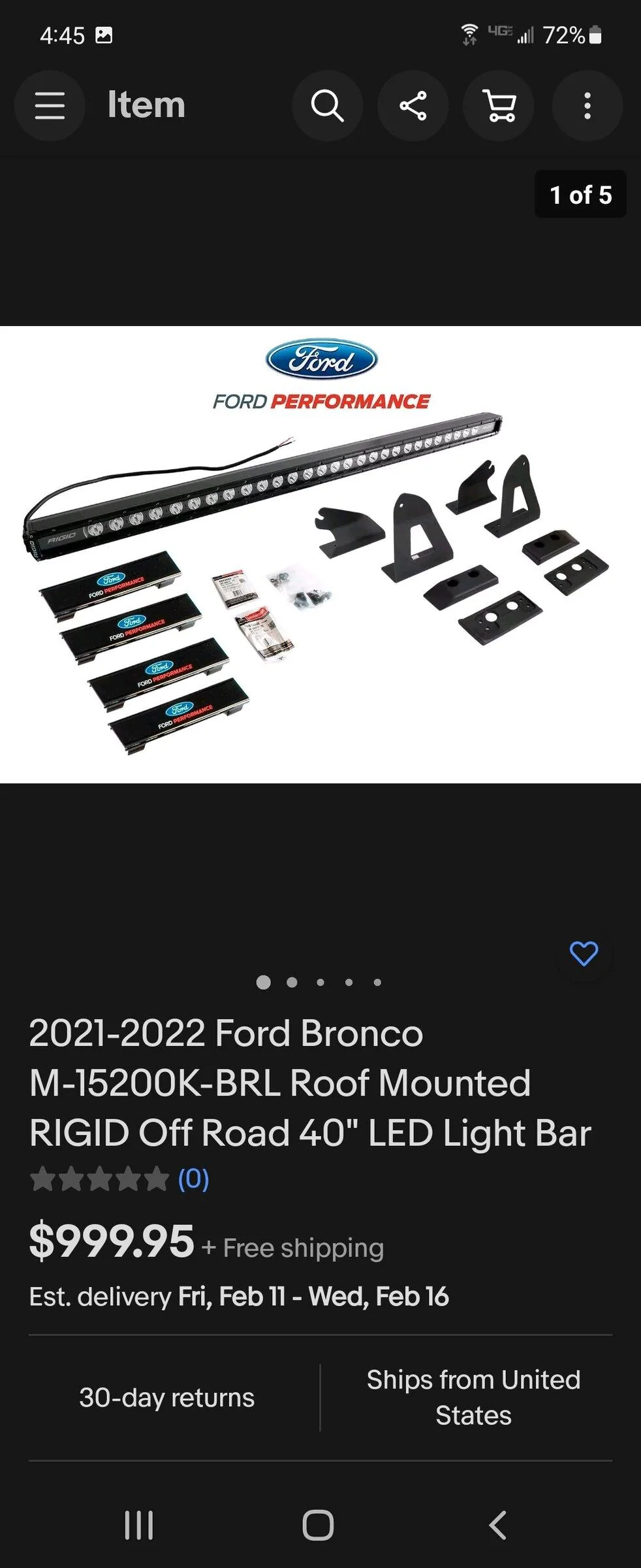 Ford Bronco Rigid lights Screenshot_20220206-164528_eBay