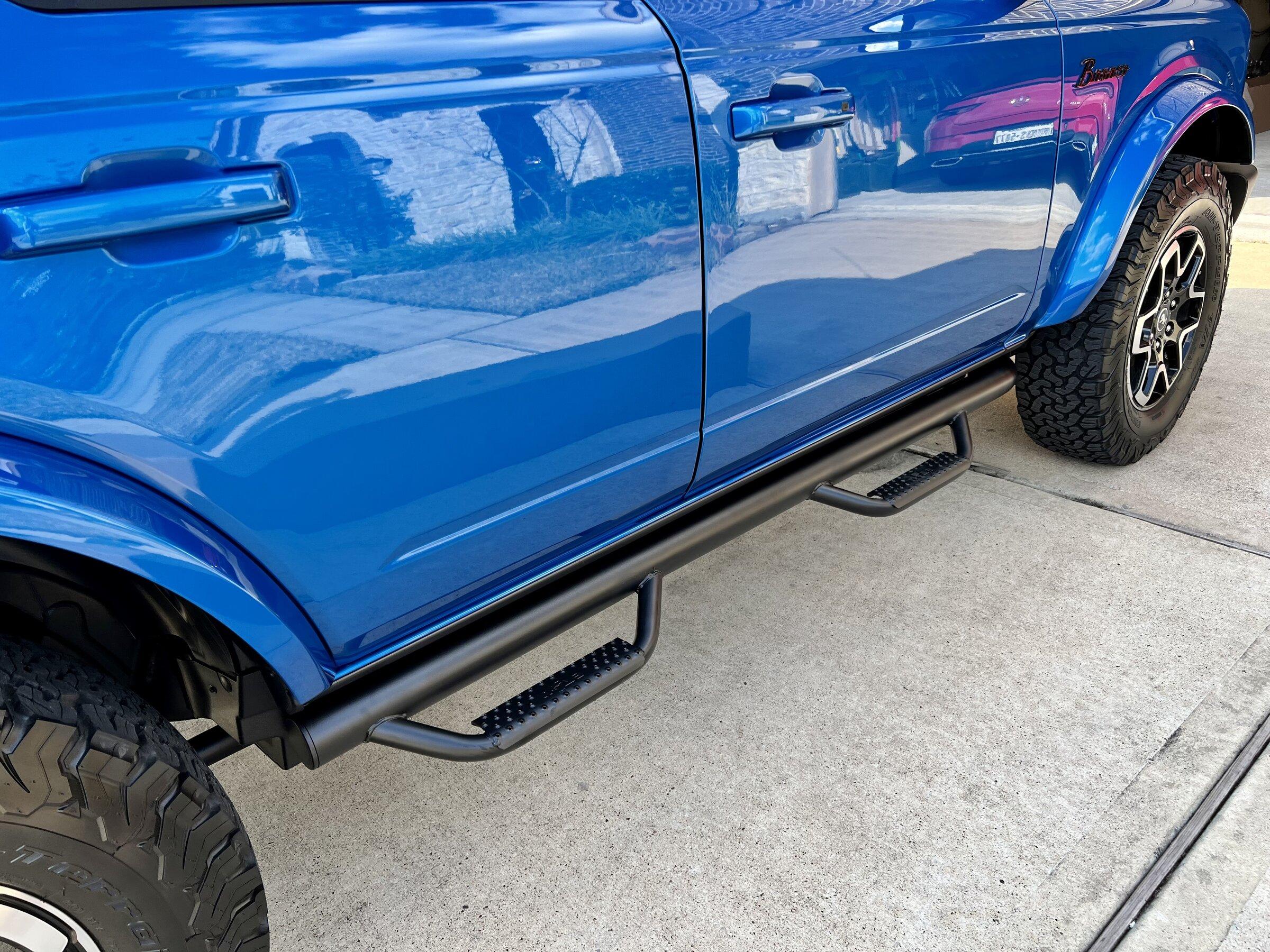 Ford Bronco N-FAB Side Steps and Trail Armor installed IMG-7057