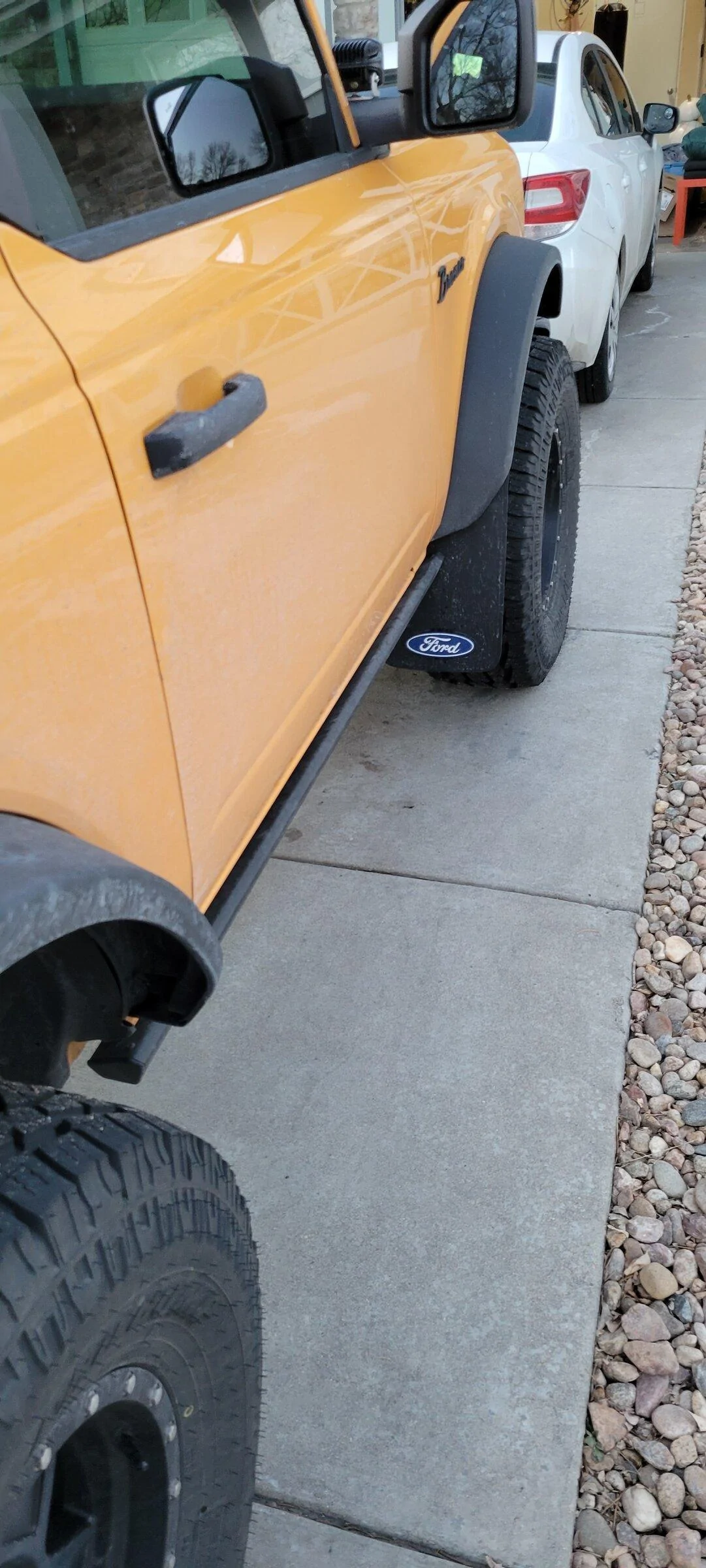 Ford Bronco Added mudflaps this weekend 20220206_172115