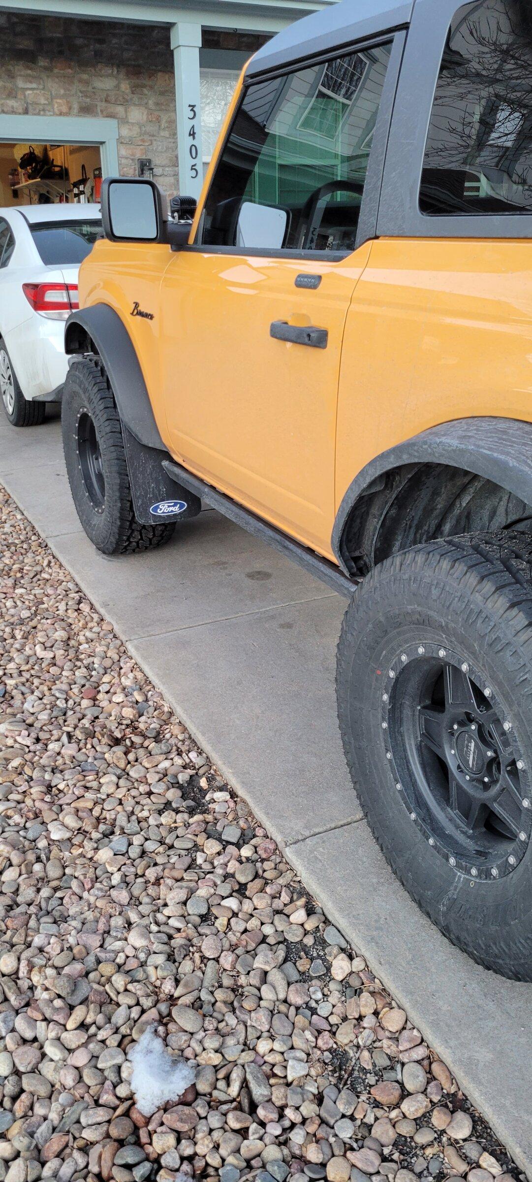 Ford Bronco Added mudflaps this weekend 20220206_172106