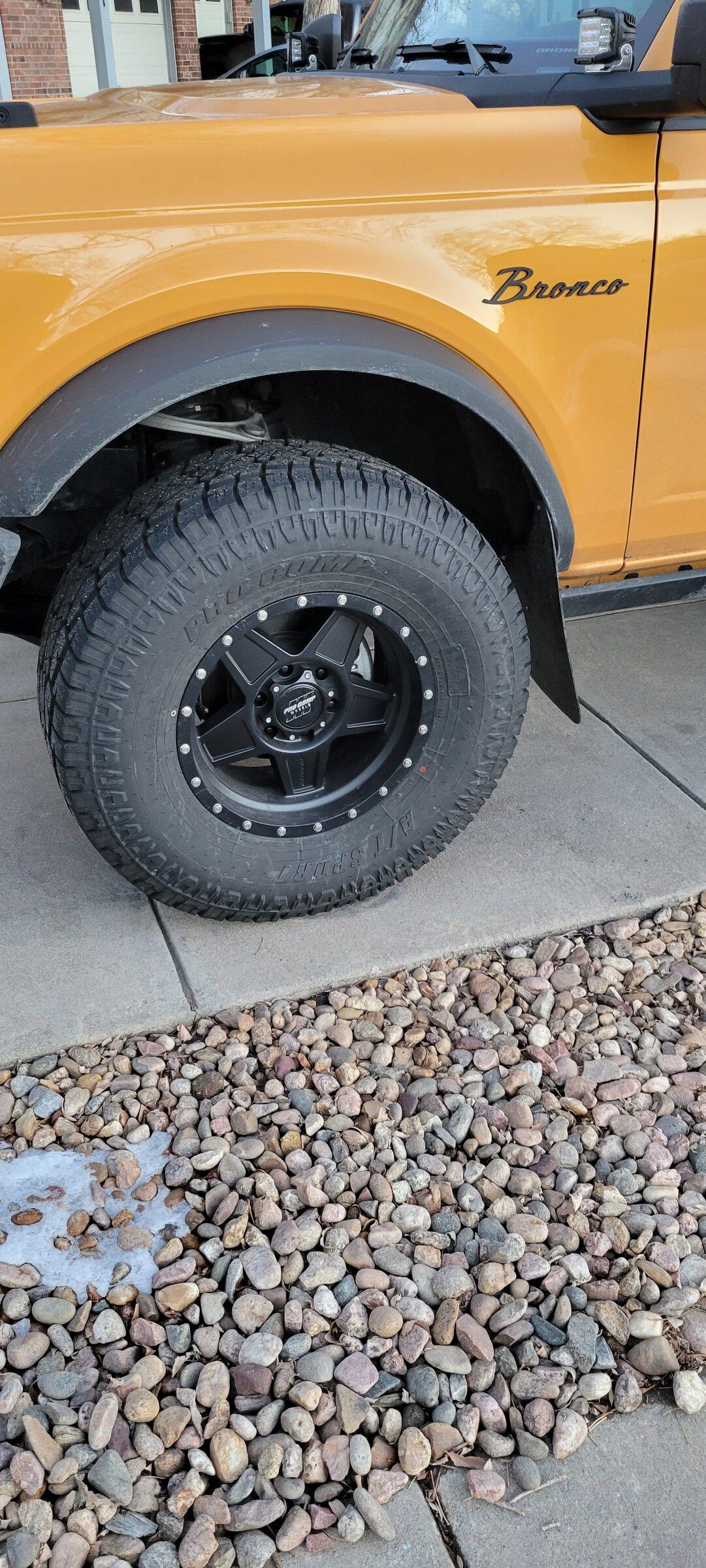 Ford Bronco Added mudflaps this weekend 20220206_172135