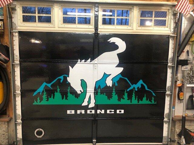 Ford Bronco Preparing the stall Bronco Garage Door