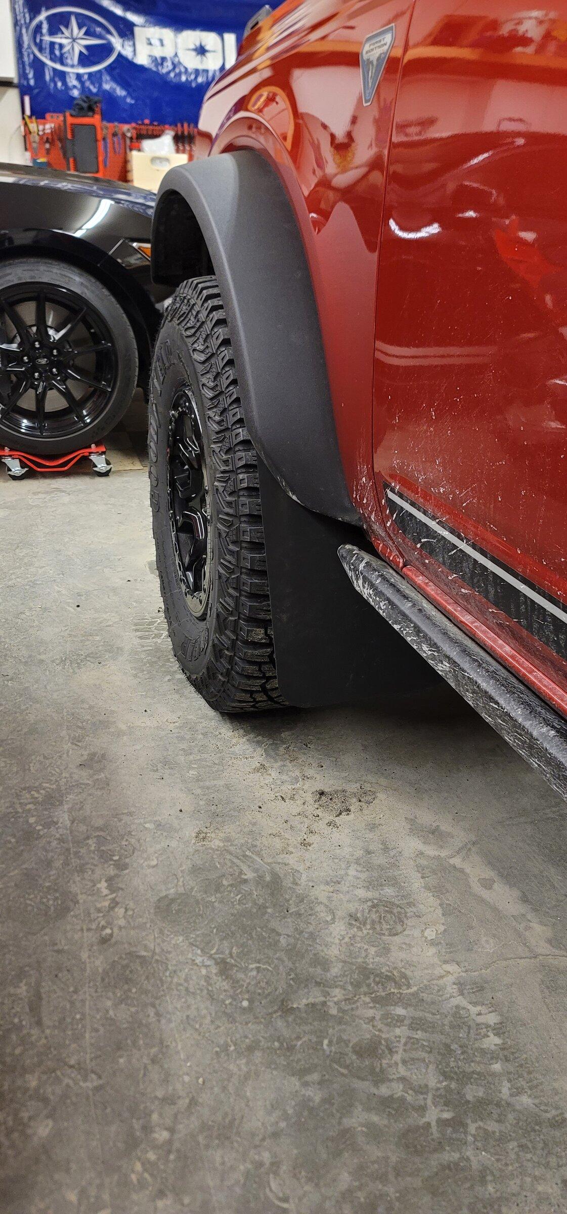 Ford Bronco Added mudflaps this weekend 20220202_094230