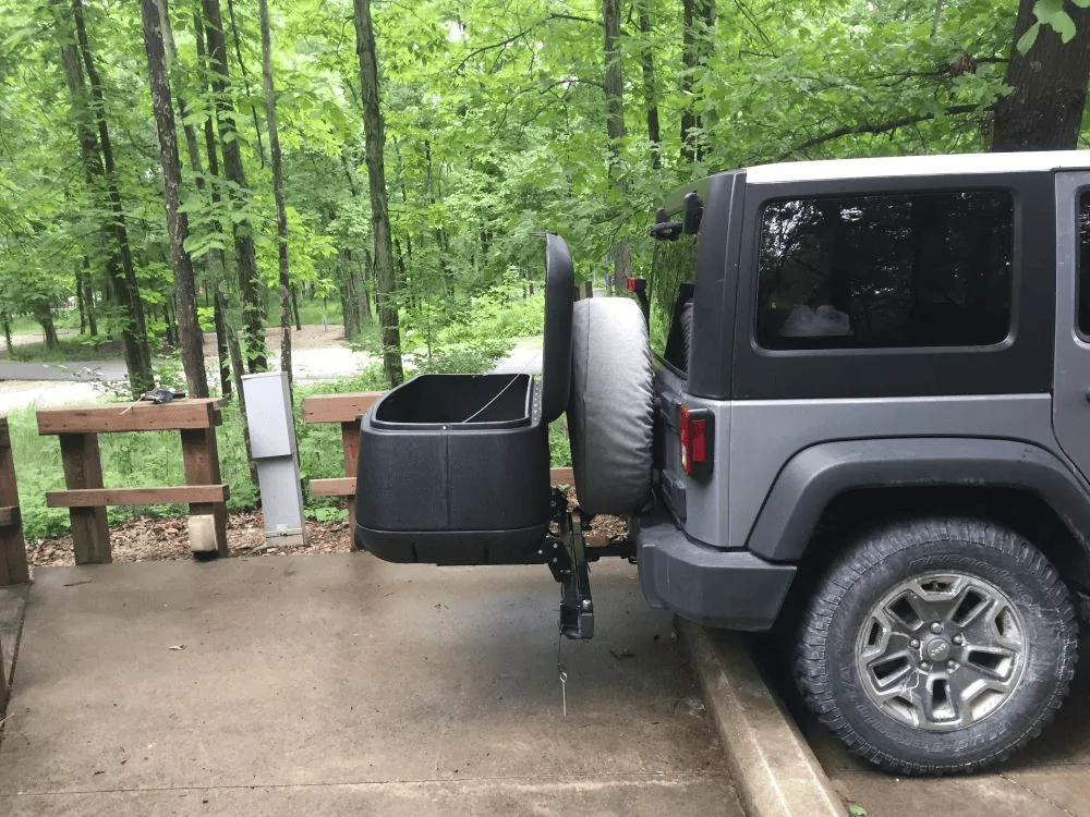 Ford Bronco Hitch mounted storage 1644332698540