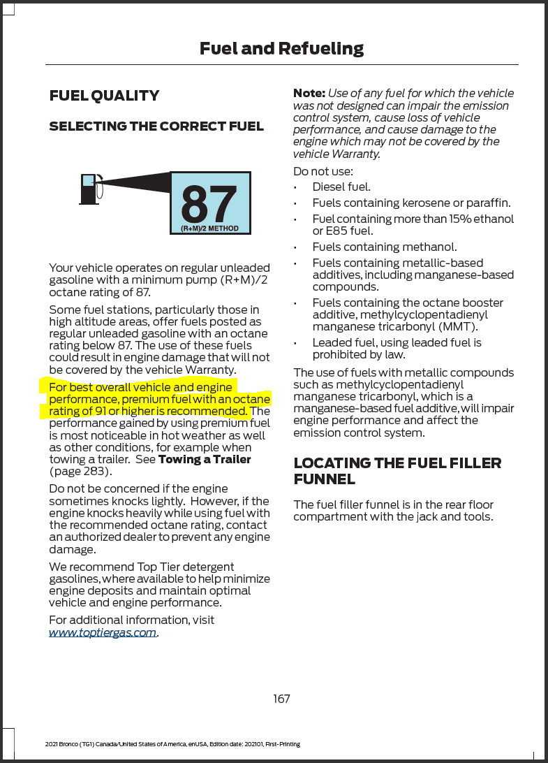 Ford Bronco "DO NOT USE 93 OCTANE" ? 1644335667377
