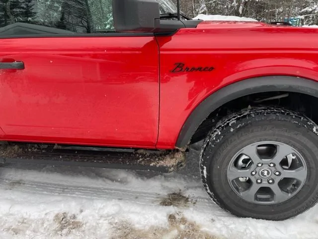 Ford Bronco Front Splash Guards/Mud Flap will NOT fit with Running Board IMG_3183