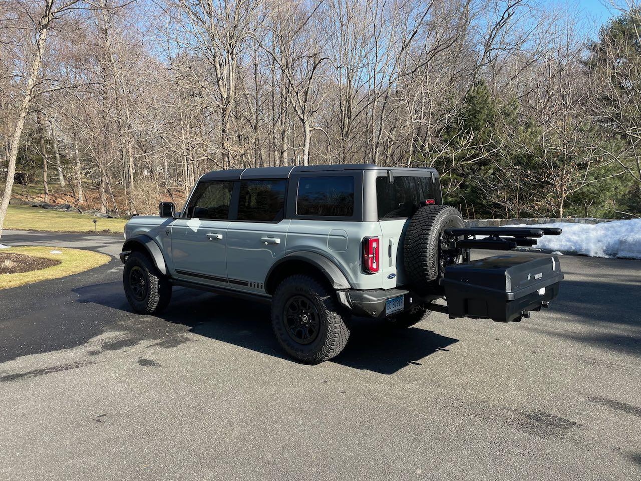 Ford Bronco Hitch mounted storage YakimaEXO - 2