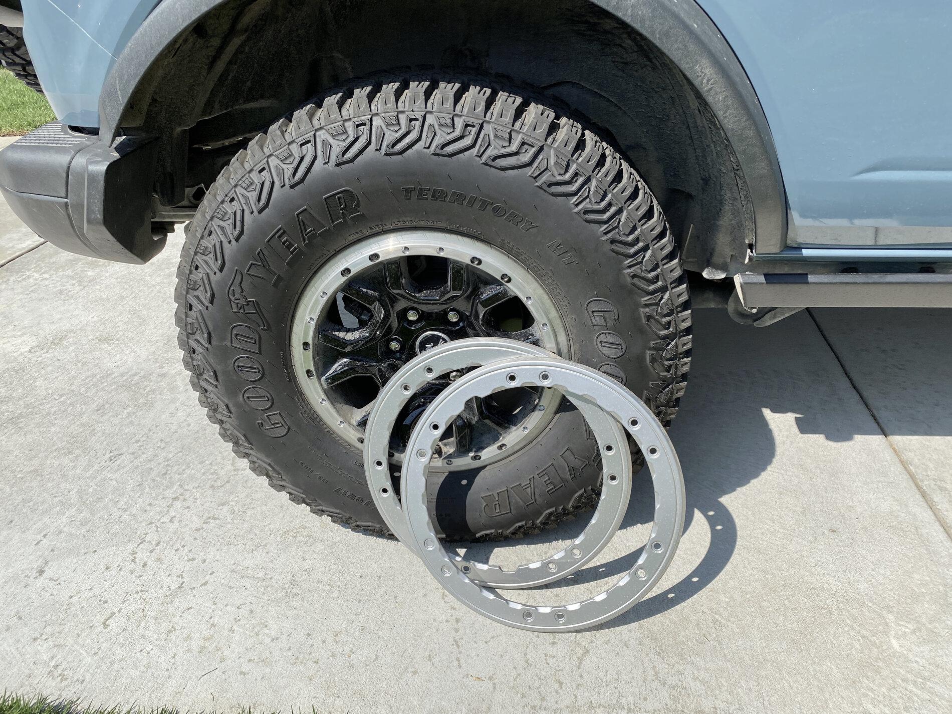 Ford Bronco Aftermarket beadlock rings IMG_9615