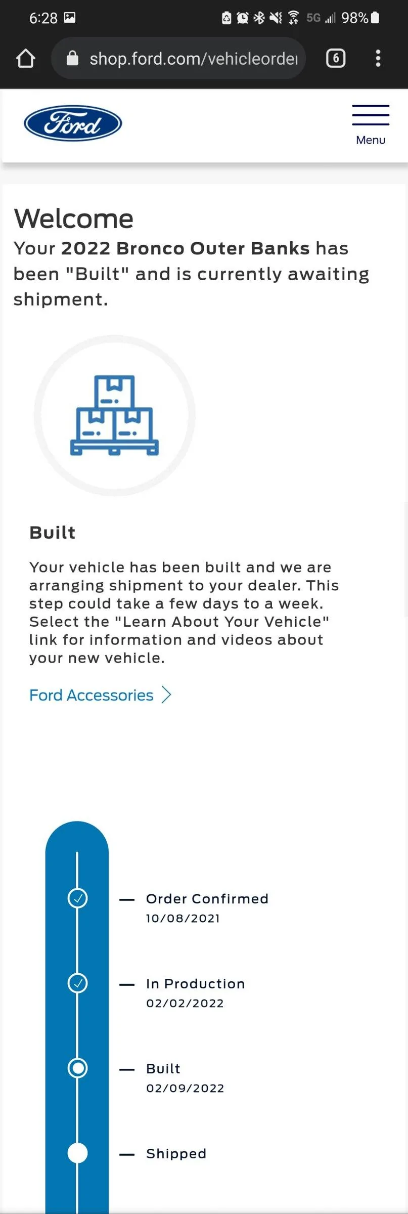 Ford Bronco 🛠 01/24/22 Build Week Group Screenshot_20220210-062801_Chrom