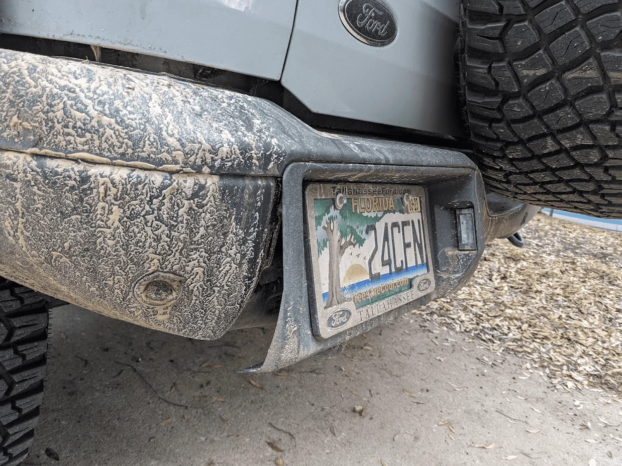 Ford Bronco Rear License Plate Relocation 1644523073370