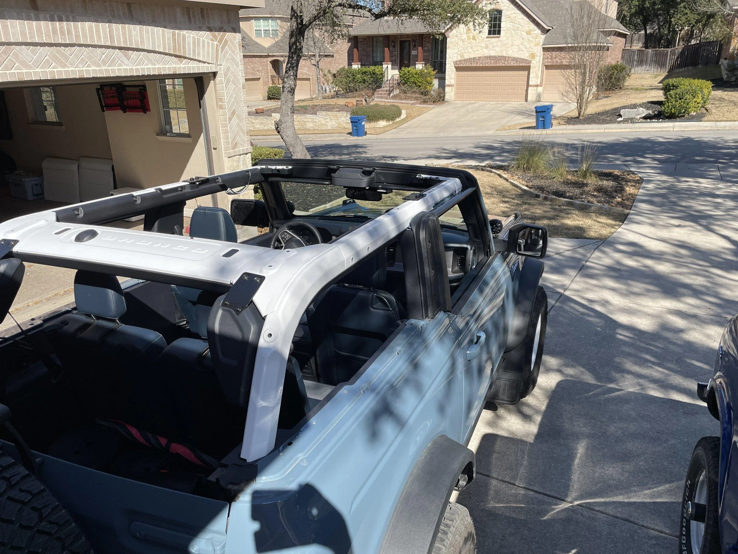 Ford Bronco Phase 1 Customizations: First Edition Area 51 - White Grille, Wheels, Mirrors, Stripes, Wrapped MIC Top D618397F-A862-4160-93DB-77CFB4D2DD42