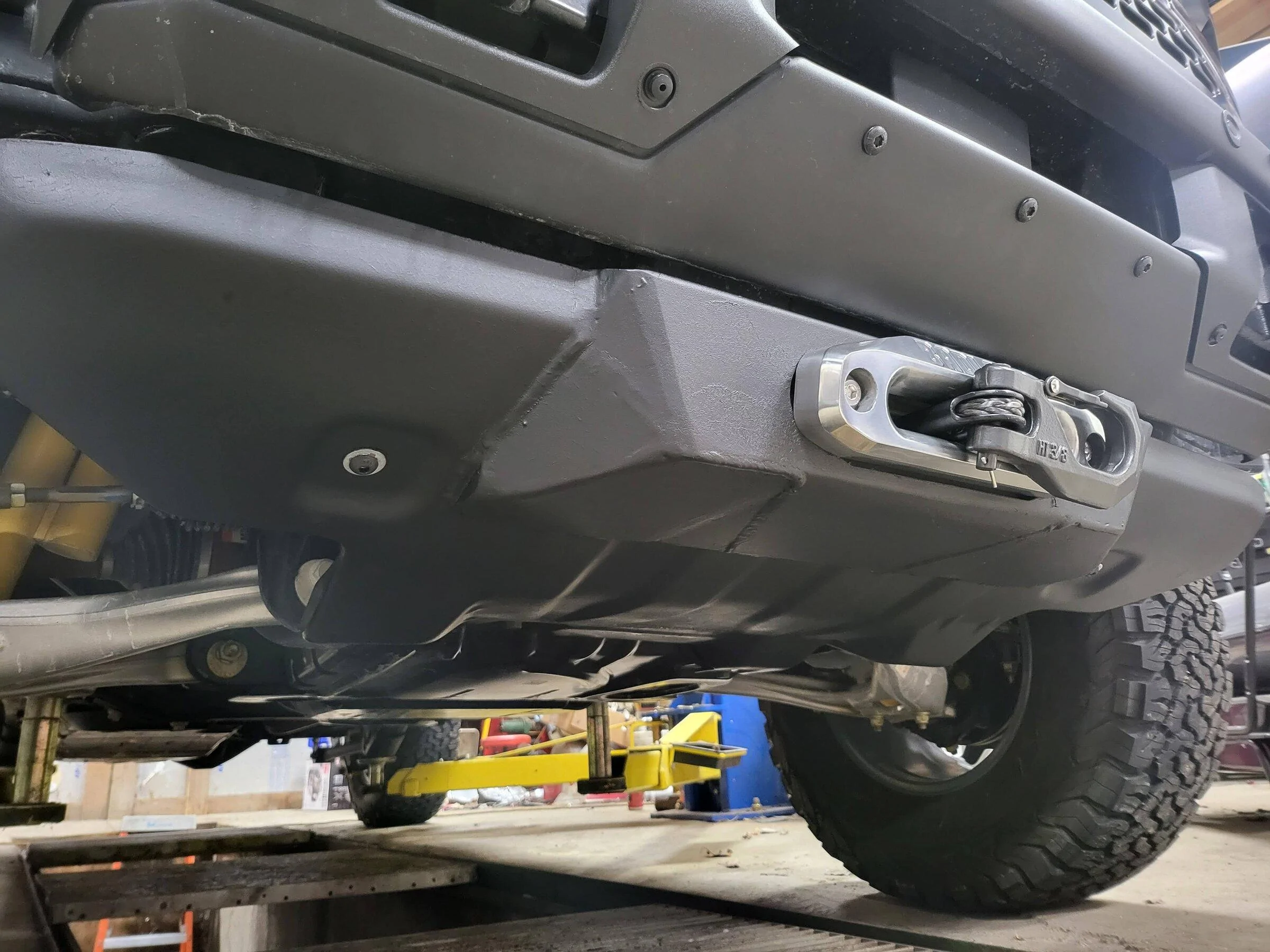 Ford Bronco My version of the RC Hidden Winch install - 2.3MT Badlands Mod Bumper 20220208_021718