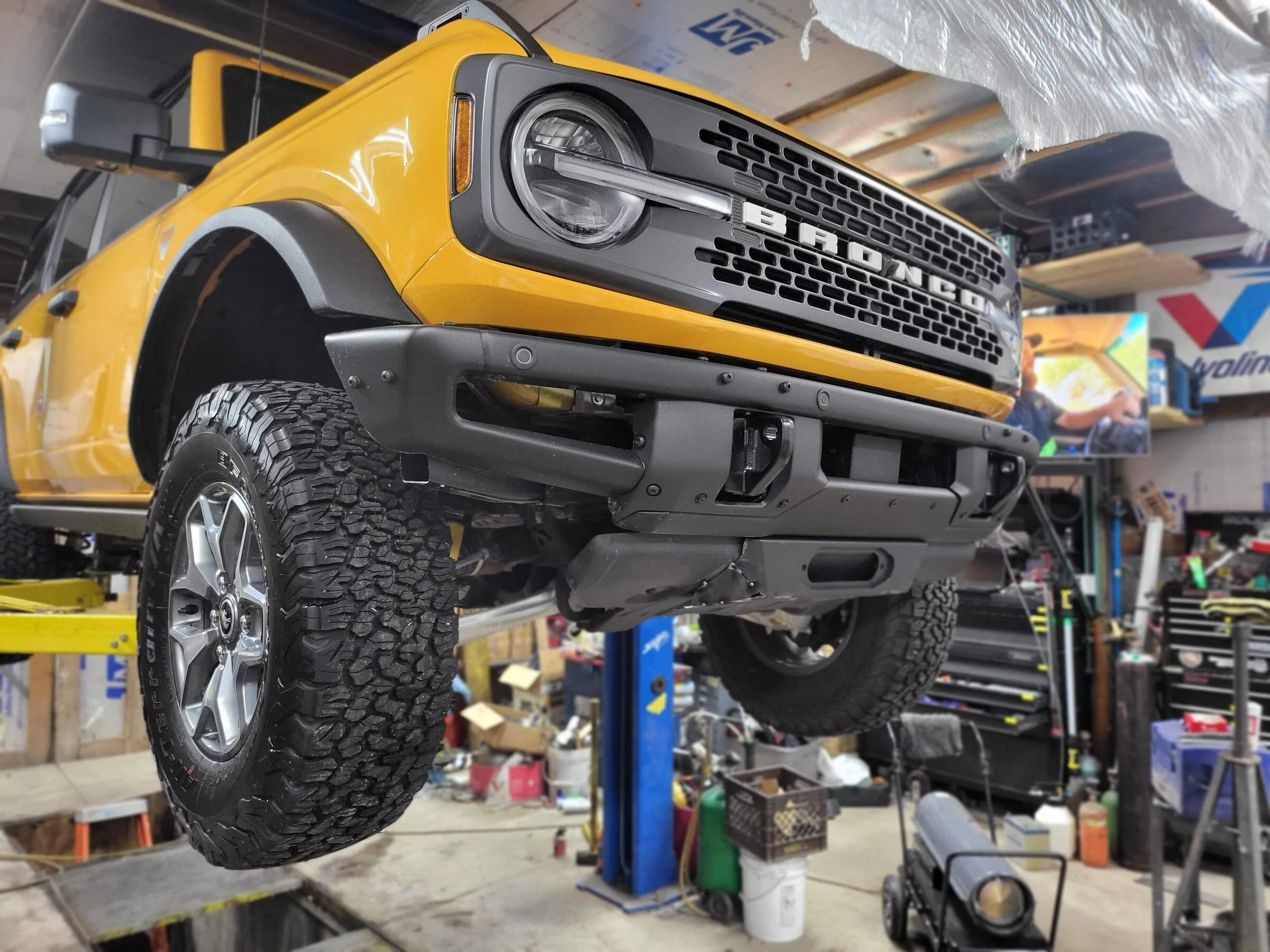 Ford Bronco My version of the RC Hidden Winch install - 2.3MT Badlands Mod Bumper 20220206_204953