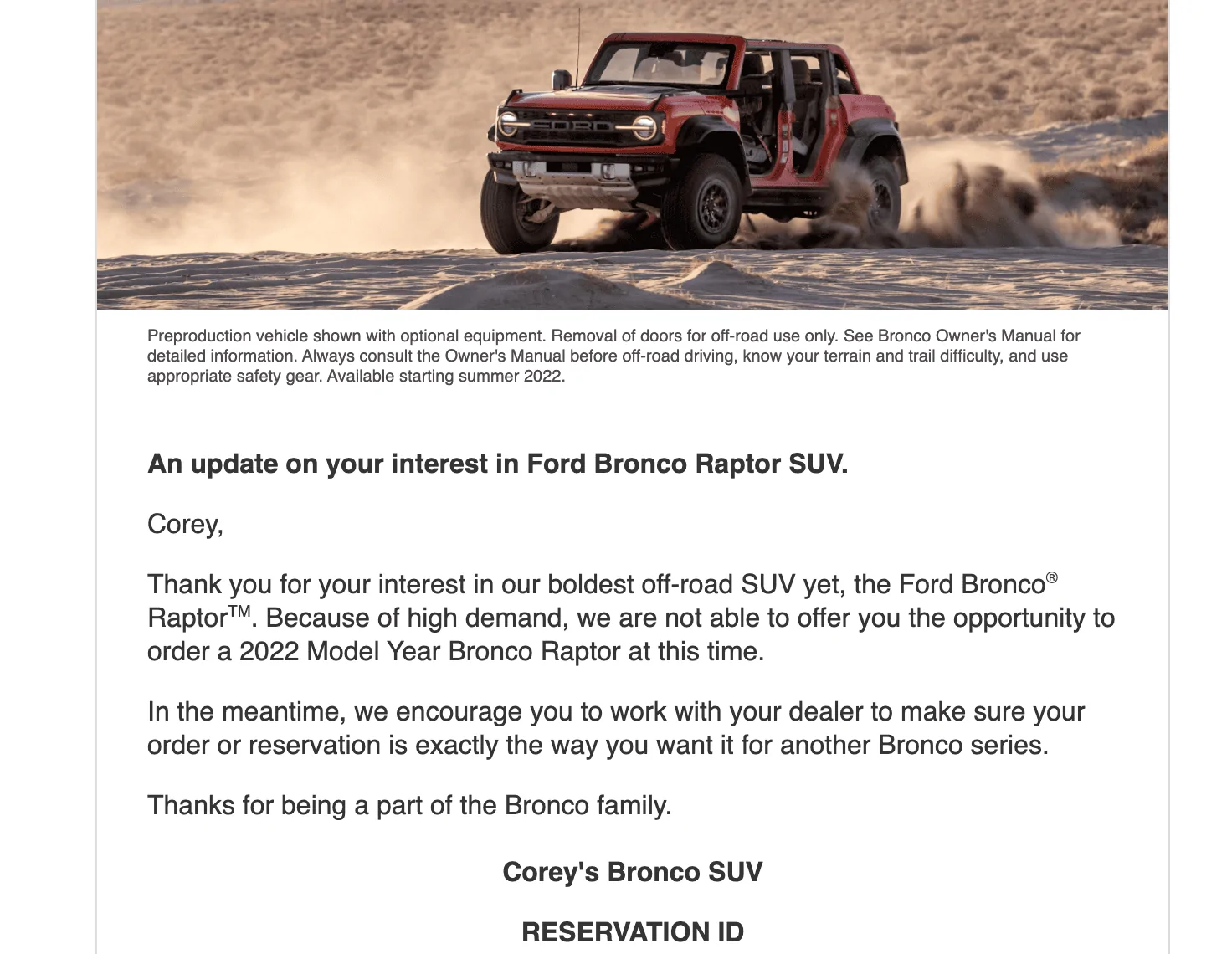Ford Bronco BRAPTOR Email from Ford? Screen Shot 2022-02-11 at 12.04.19 PM