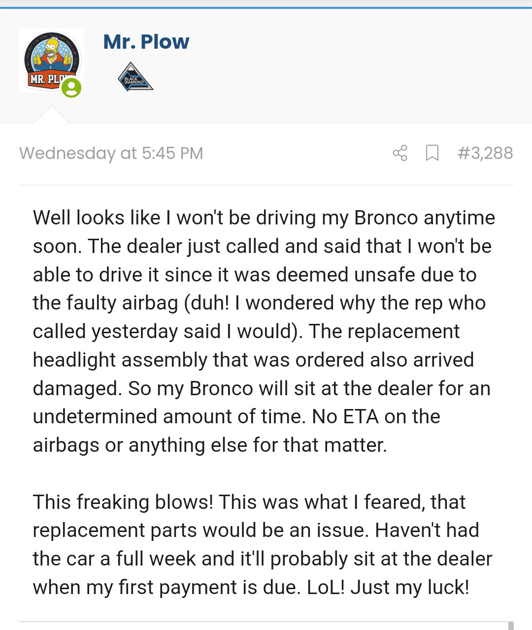 Ford Bronco 🛠 1/3/22 Build Week Group Screenshot_20220211-162305