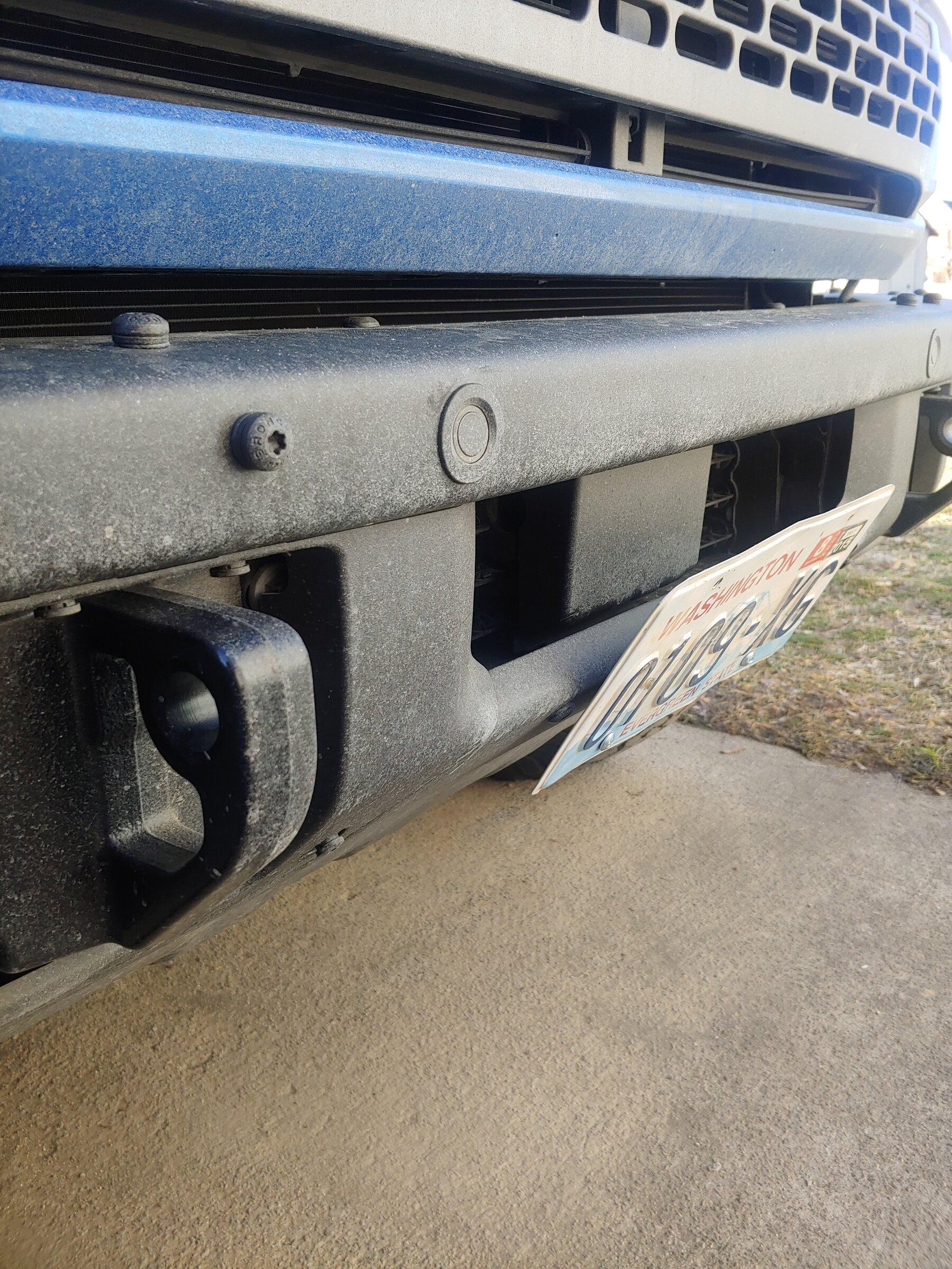 Ford Bronco $5 license plate bracket - non ACC 20220211_152913
