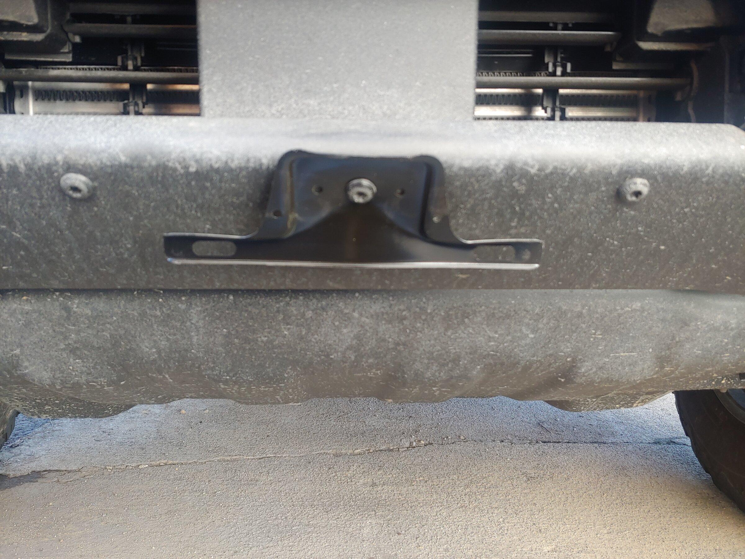 Ford Bronco $5 license plate bracket - non ACC 20220211_152400
