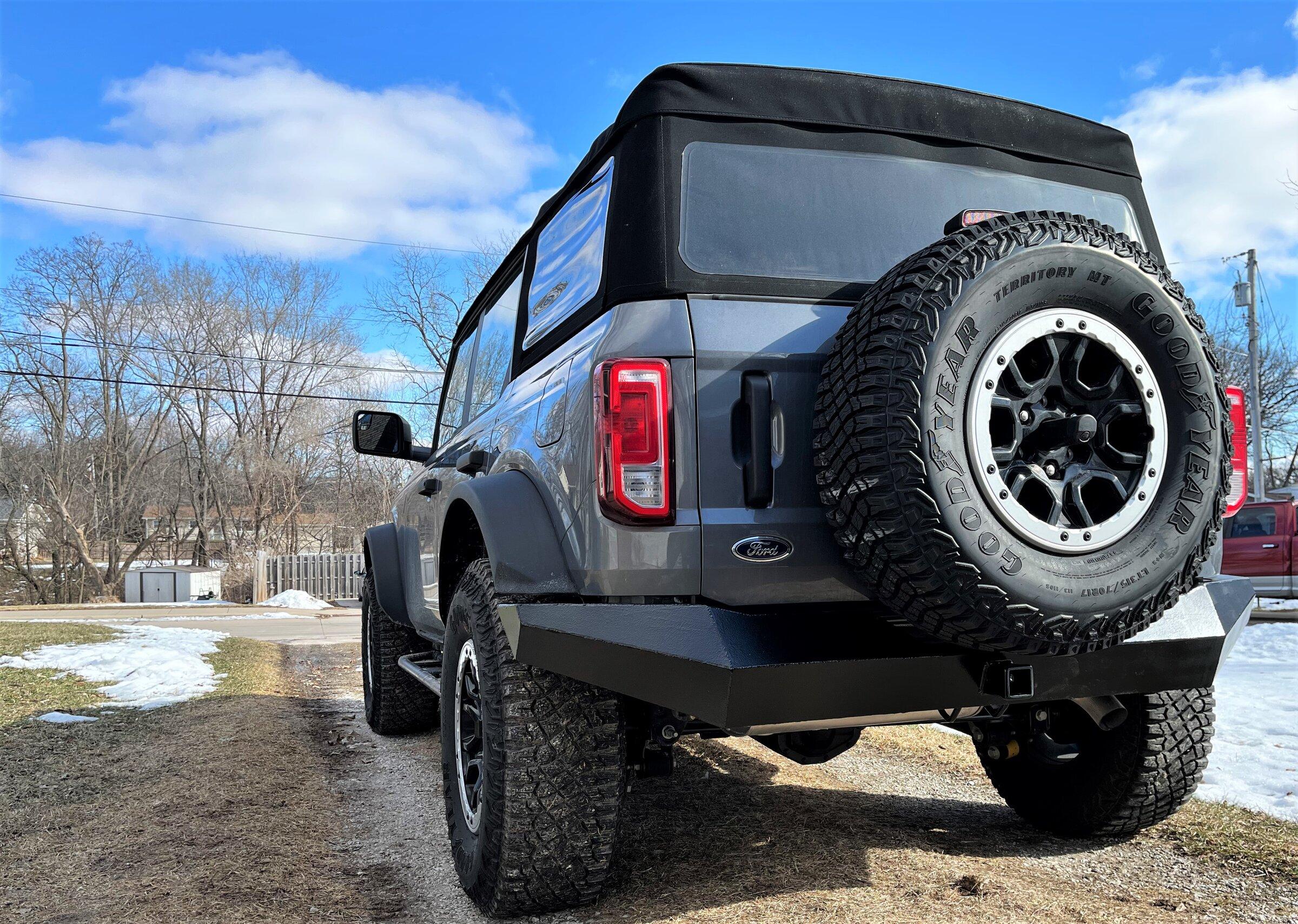 Ford Bronco DIY rear bumper build RearBumper2