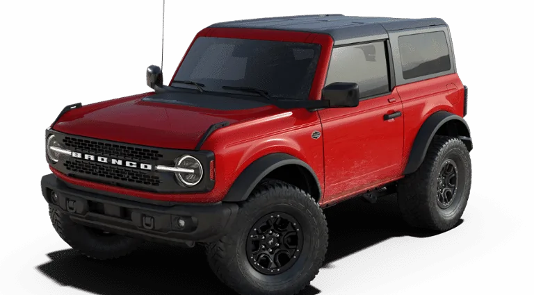 Ford Bronco PFBZ: Race Red Wildtrak 2-door Bronco rendering