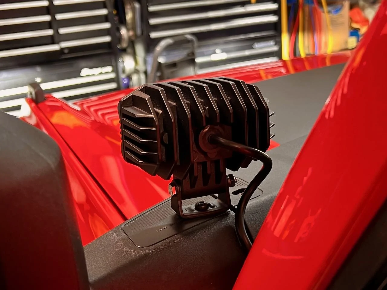 Ford Bronco PFBZ: Race Red Wildtrak 2-door bronco pod lights - 3