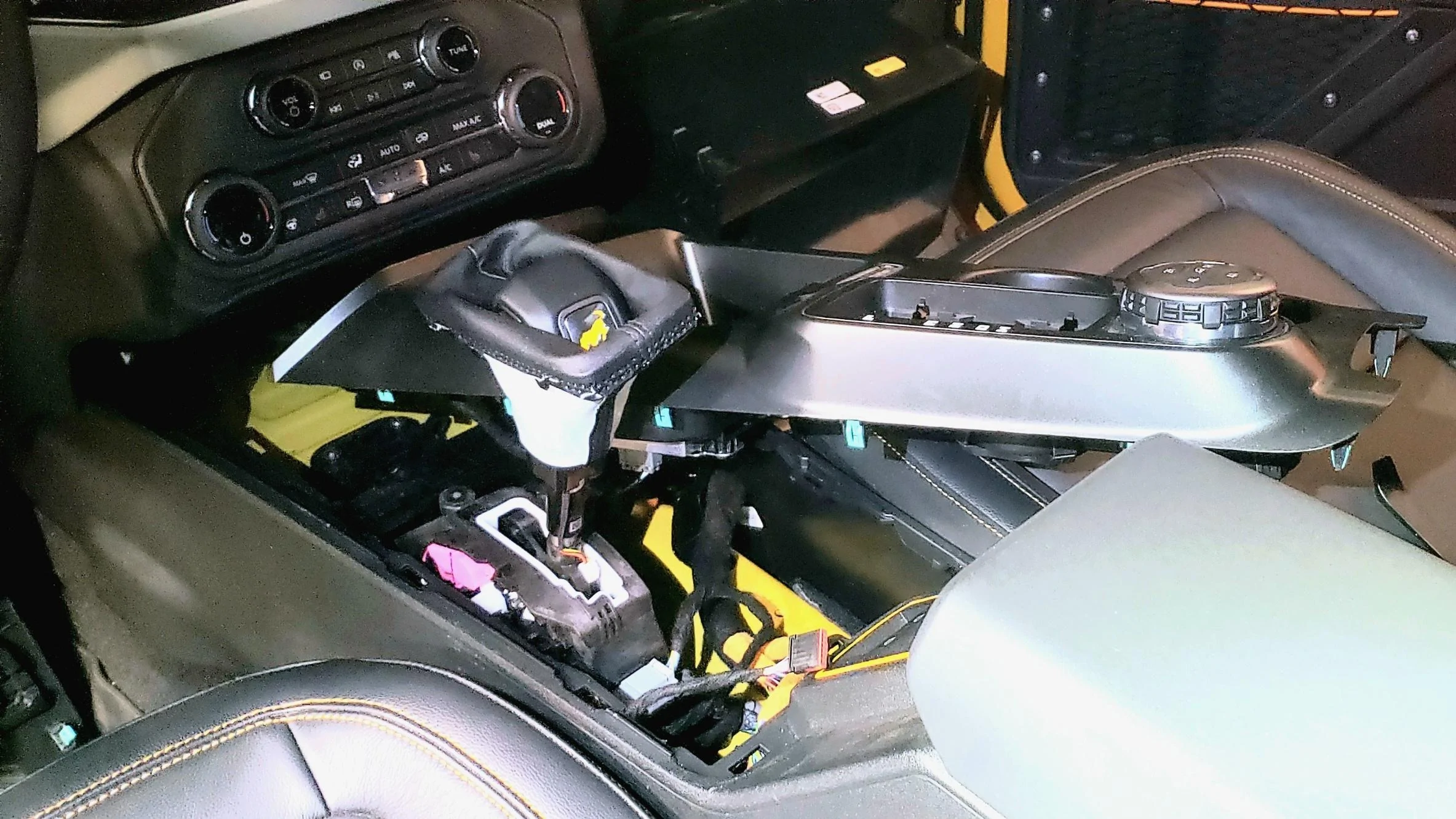 Ford Bronco DIY - Adding Aftermarket Switches to Floor Console for LED Lights and Power Steps 20220213_164735_resized