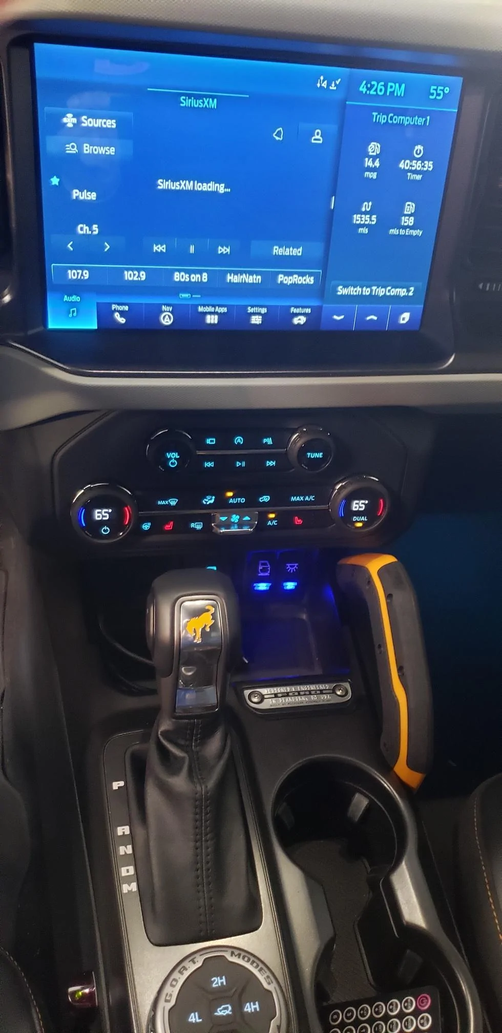 Ford Bronco DIY - Adding Aftermarket Switches to Floor Console for LED Lights and Power Steps 20220213_162640_resized