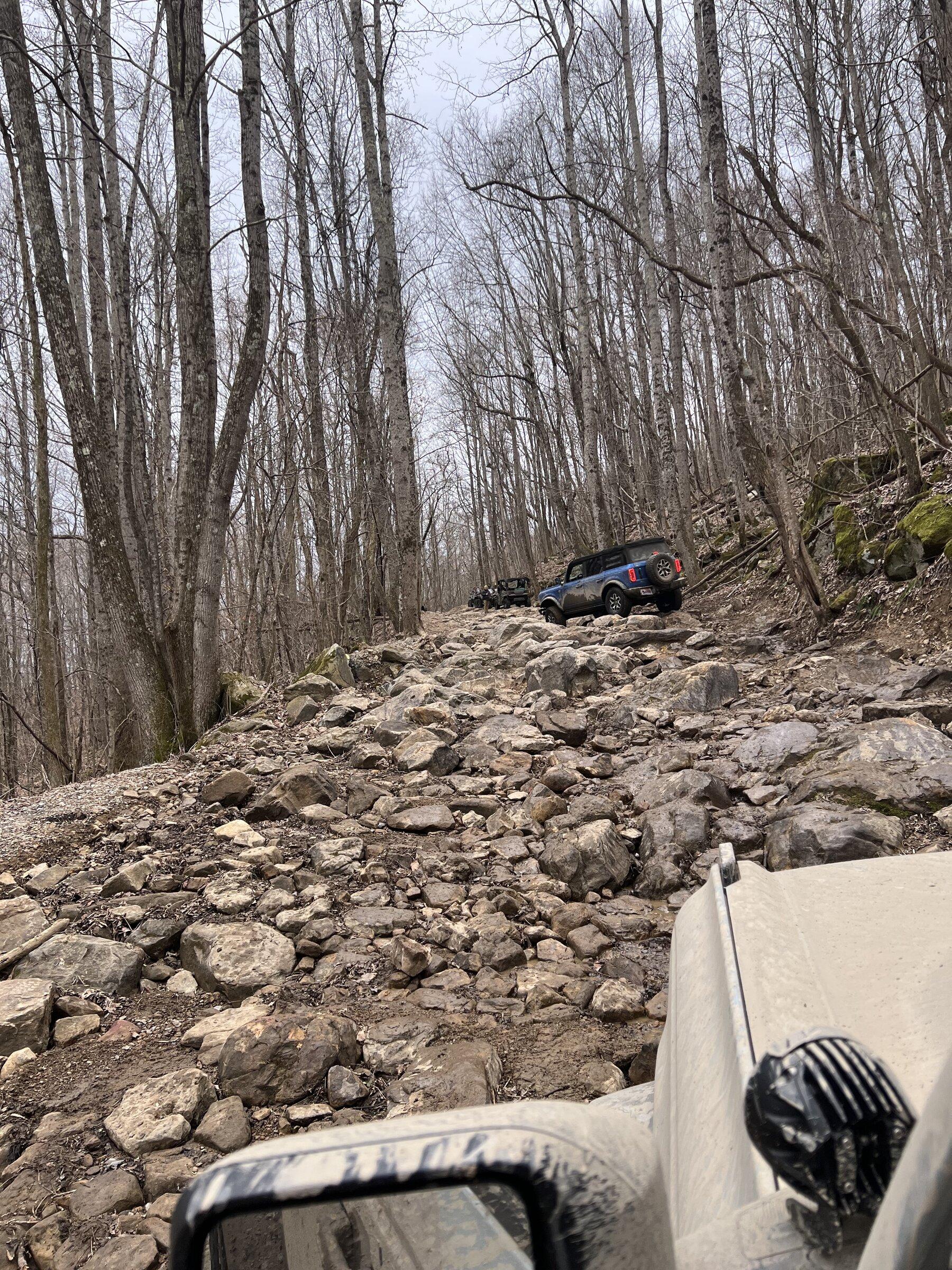 Ford Bronco Broncos off-road in Windrock Park and go for a swim! 8872B399-DFF6-4D3A-8BDF-925E18F6574F