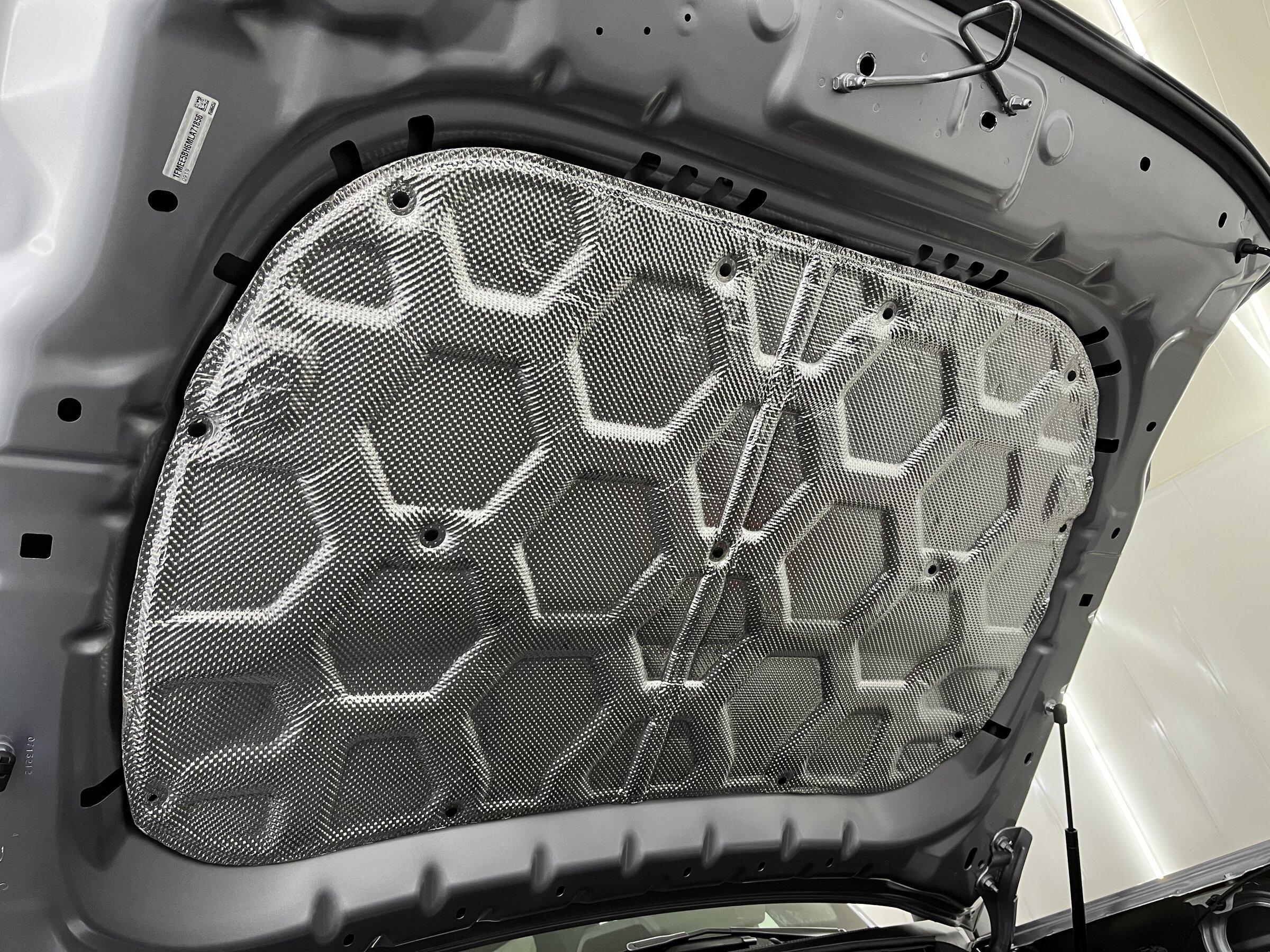 Ford Bronco Completed the Under Hood Sound Deadening, using aluminum for added thermal insulation! lQDPDhsml6rSOZXNC9DND8Cw3qcLXB7MTEICD-cp3kBJAA_4032_3024