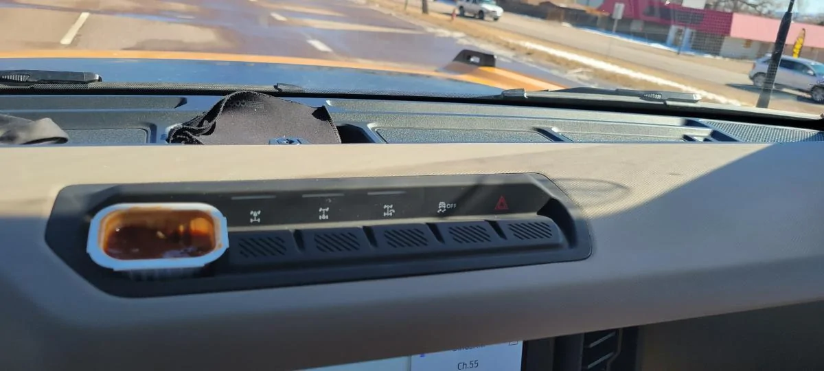 Ford Bronco Engineers got it right! sauce holder