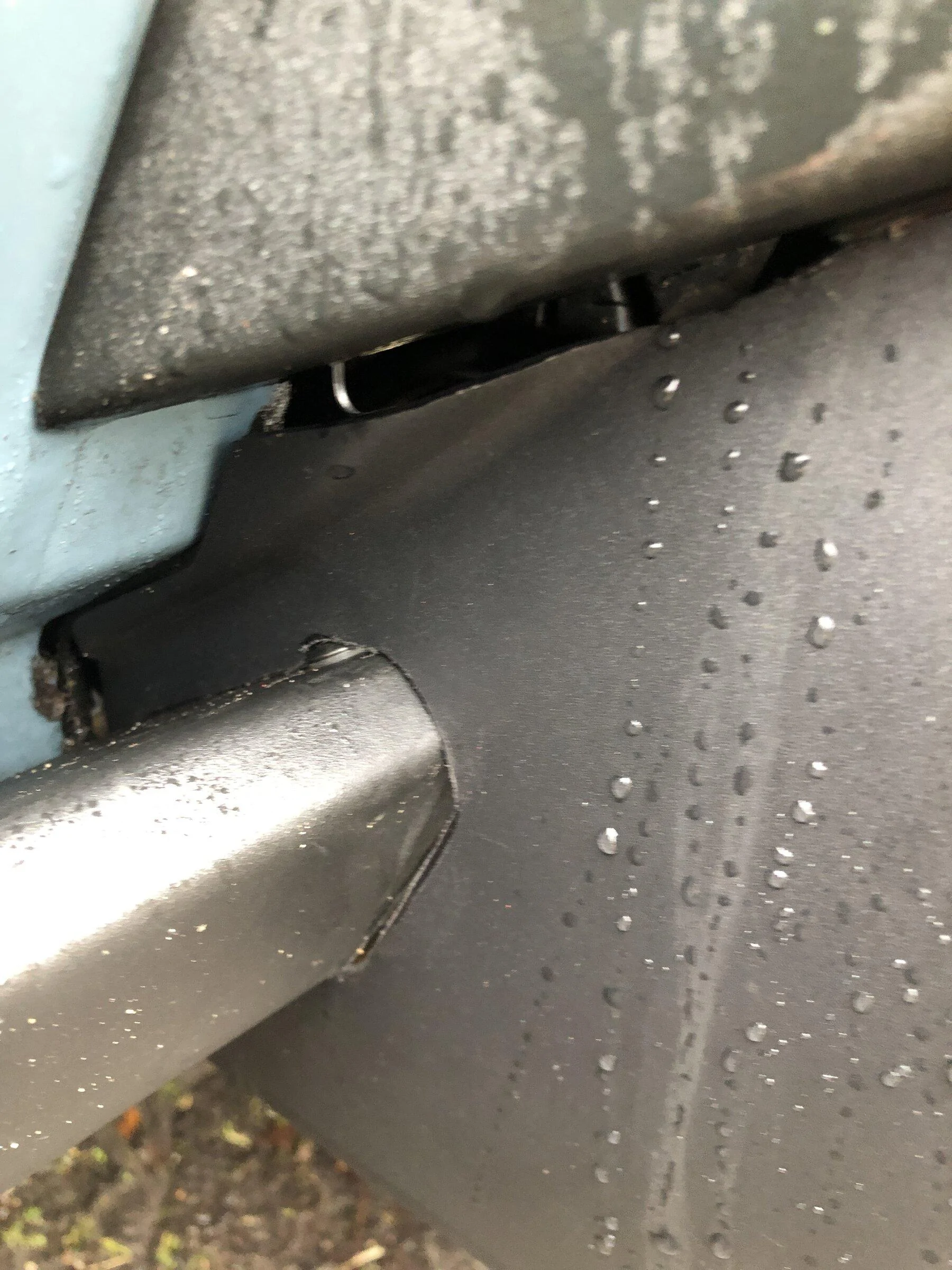 Ford Bronco Another Sasquatch with Rock Rails Mudflap Mod install IMG_0908