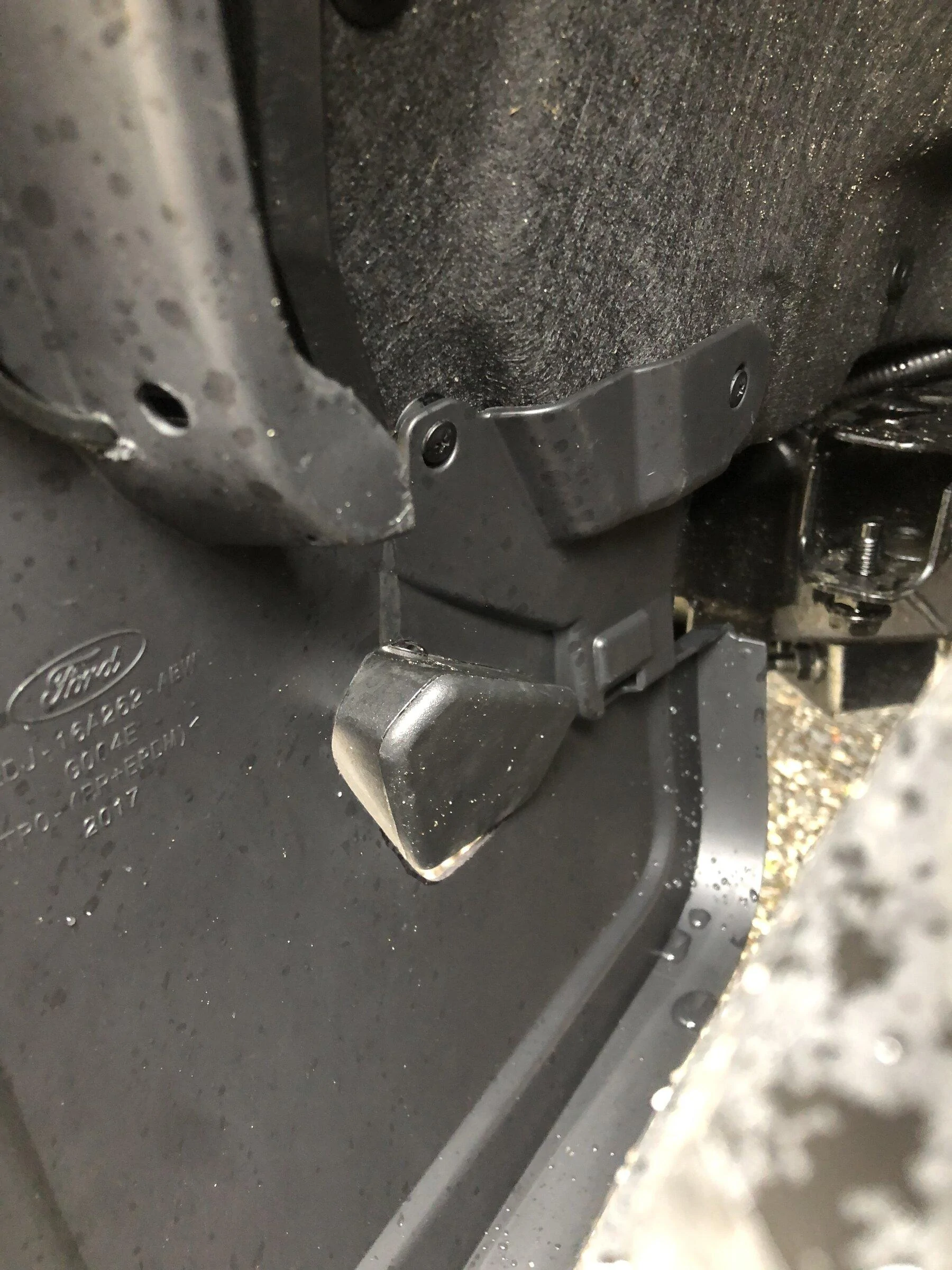 Ford Bronco Another Sasquatch with Rock Rails Mudflap Mod install IMG_0909