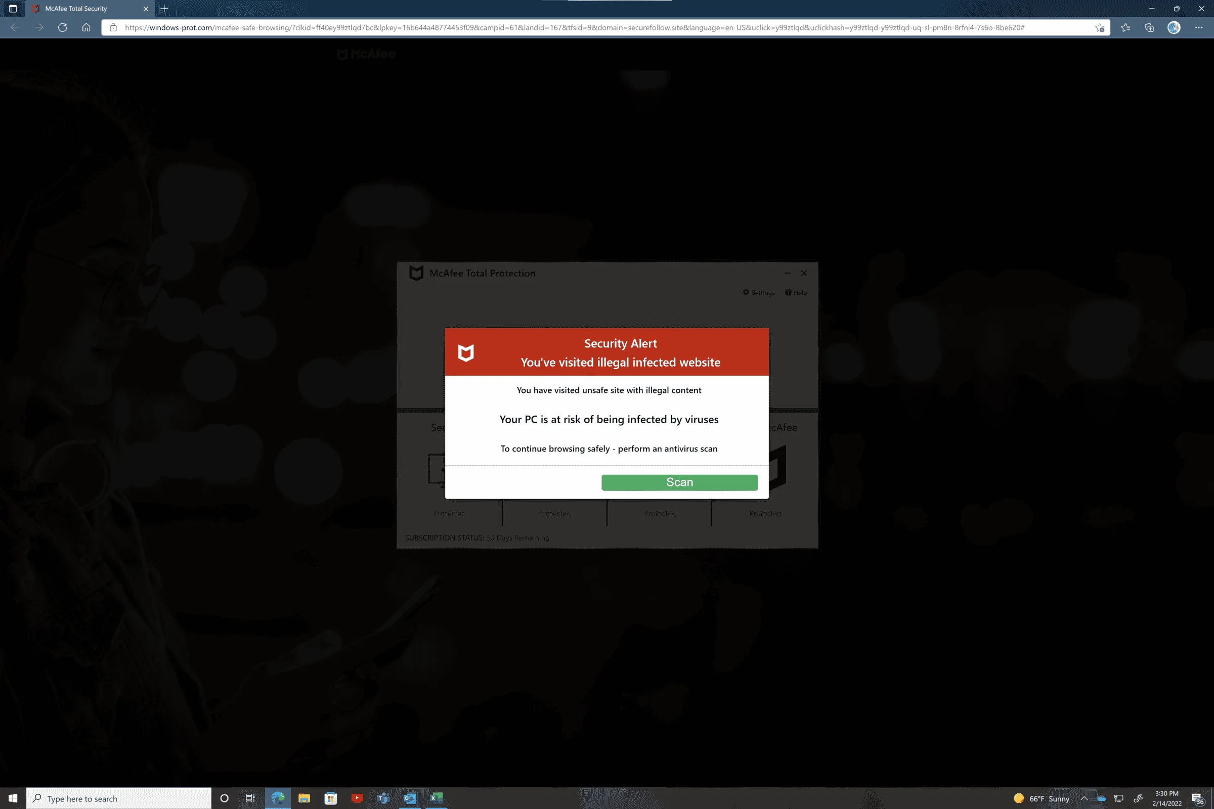 Ford Bronco Site Malware Pop-Ups 1644874269569