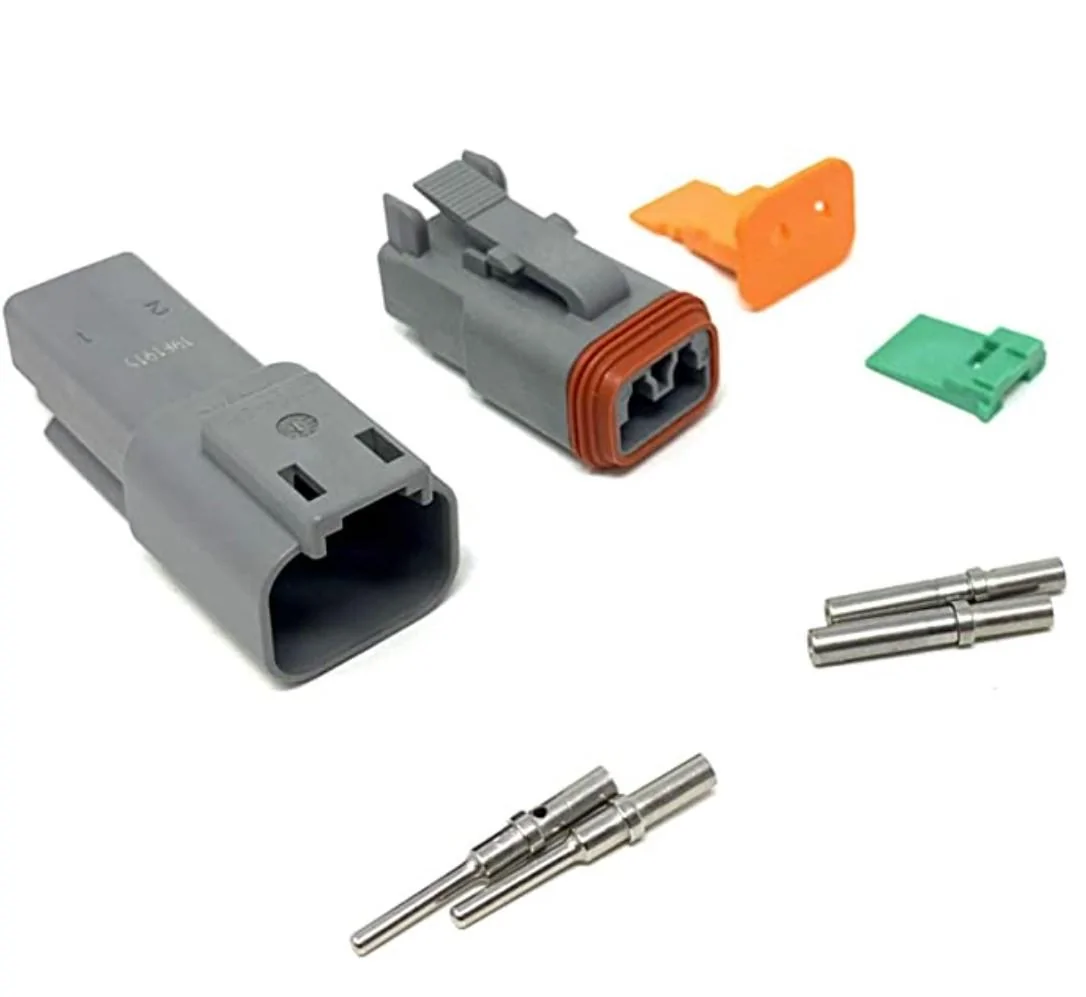 Ford Bronco AUX wiring suggestions and example ARB compressor installation DTconnector_2pin