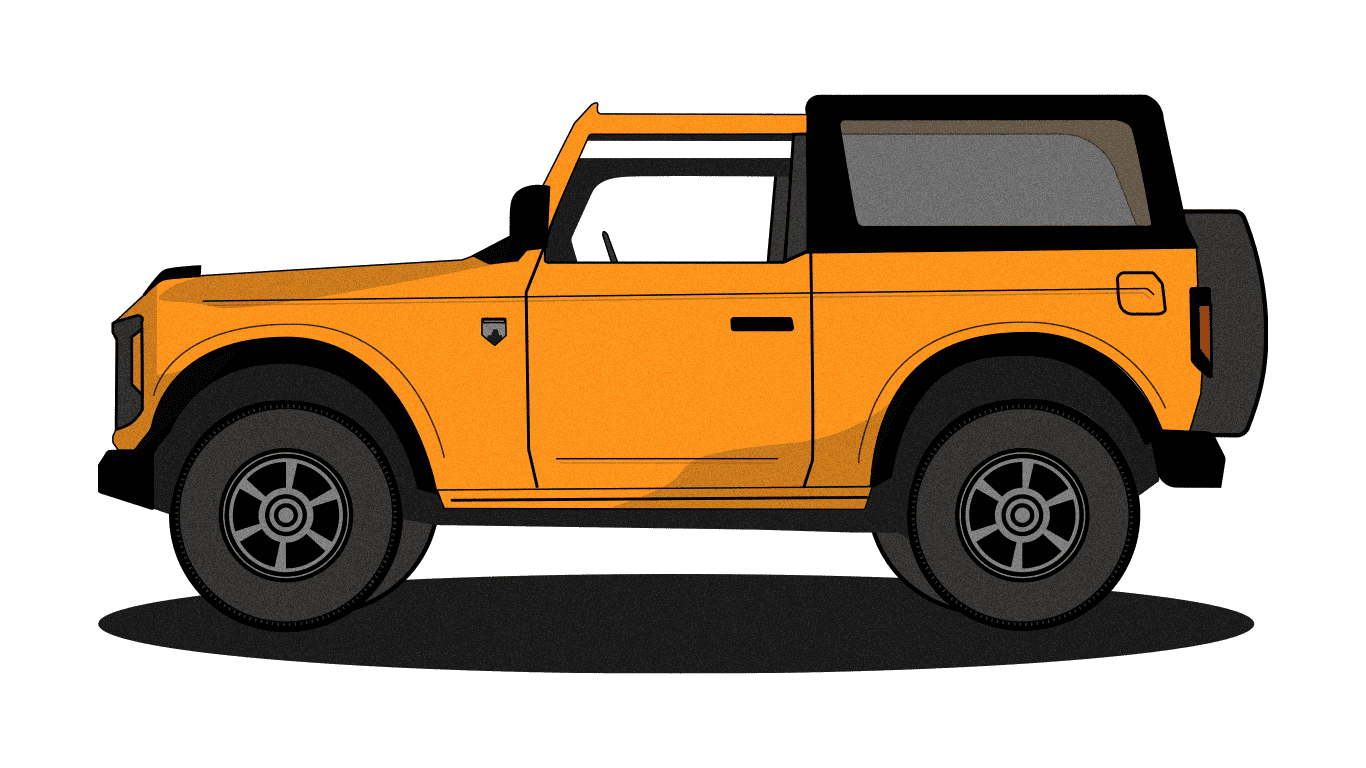 Ford Bronco A Few Bronco Illustrations I Made OrangeBronco